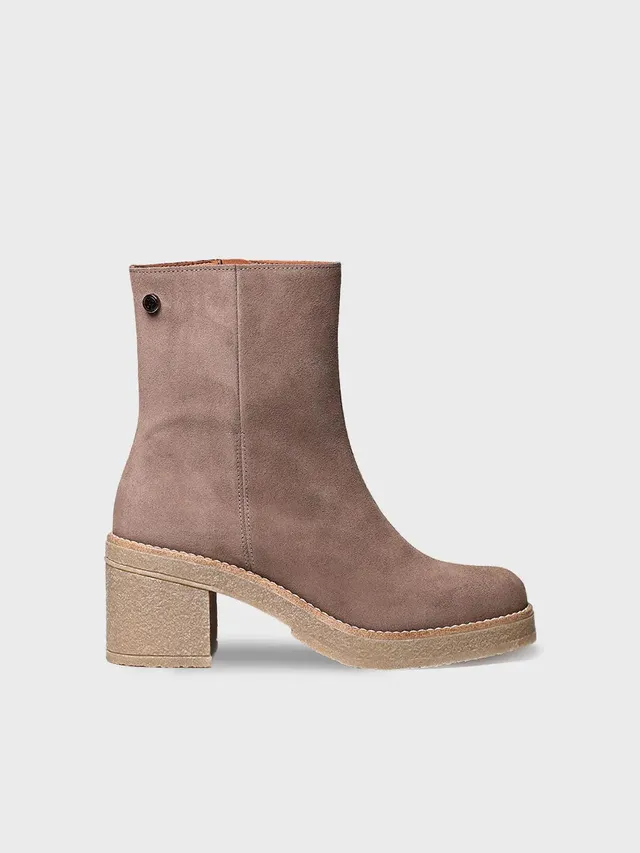 Toni Pons PIANI-SY bottine femme taupe talon large