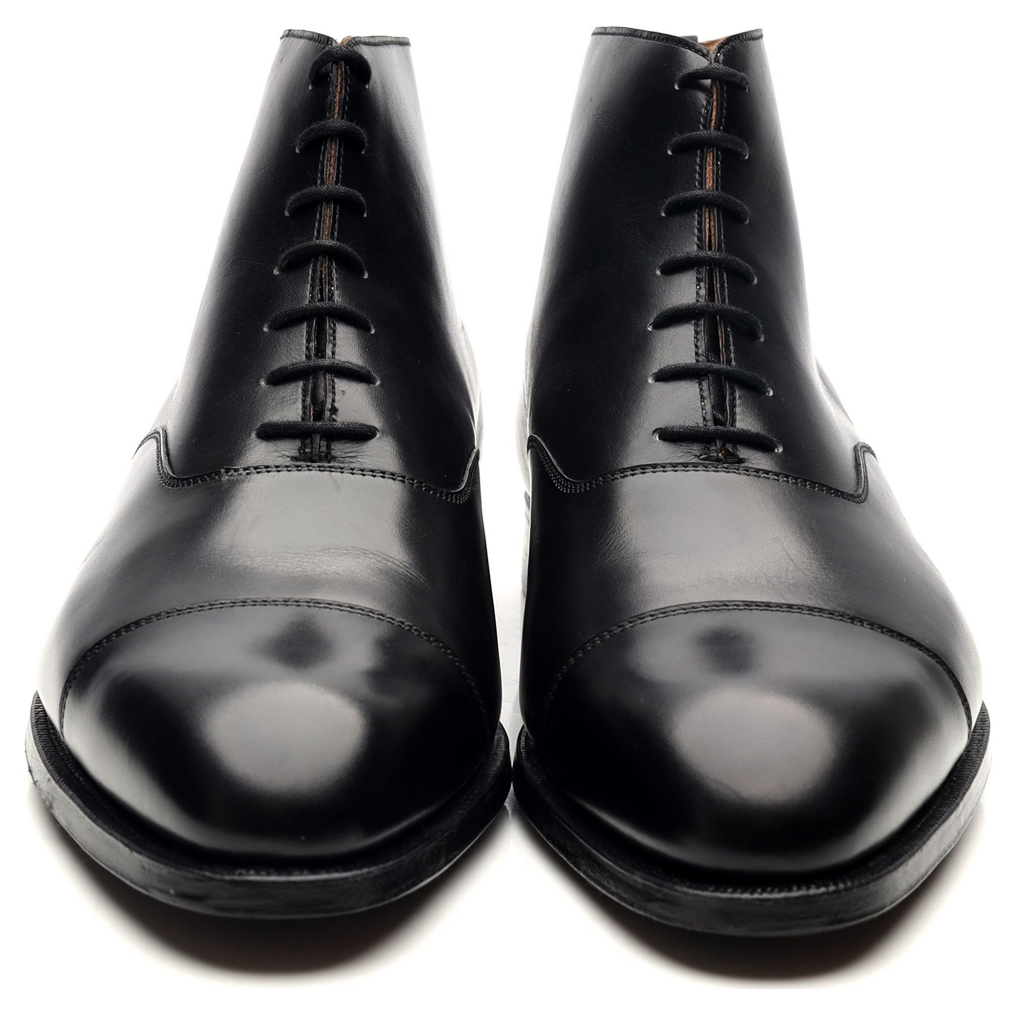 George Cleverley William boots cuir noir UK 9