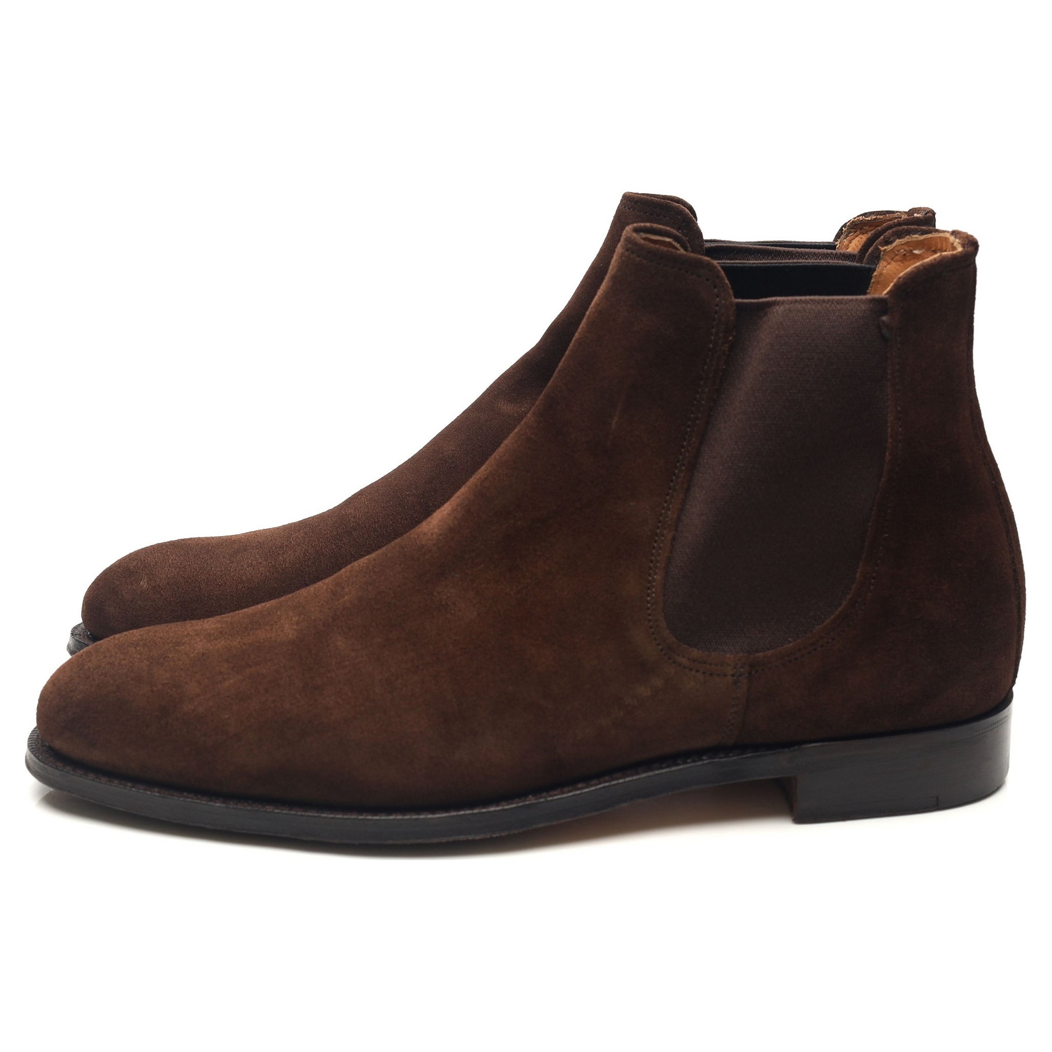 Cheaney Burghley bottines chelsea daim marron UK 7.5