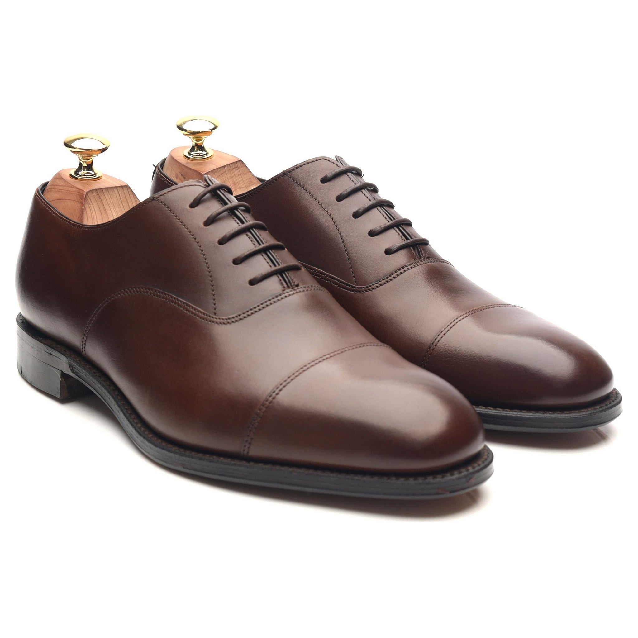 Herring Knightsbridge richelieu cuir marron 8.5 cousu Goodyear