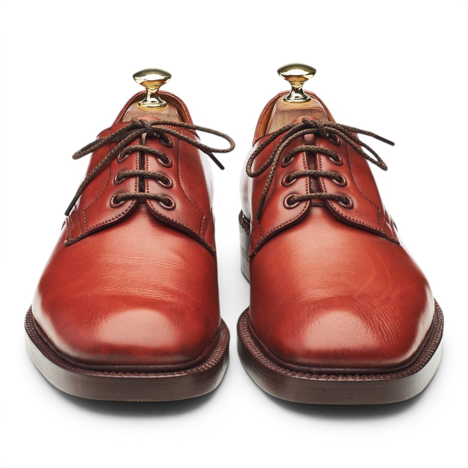 Edward Green derby cuir fauve UK 7,5 semelle cuir