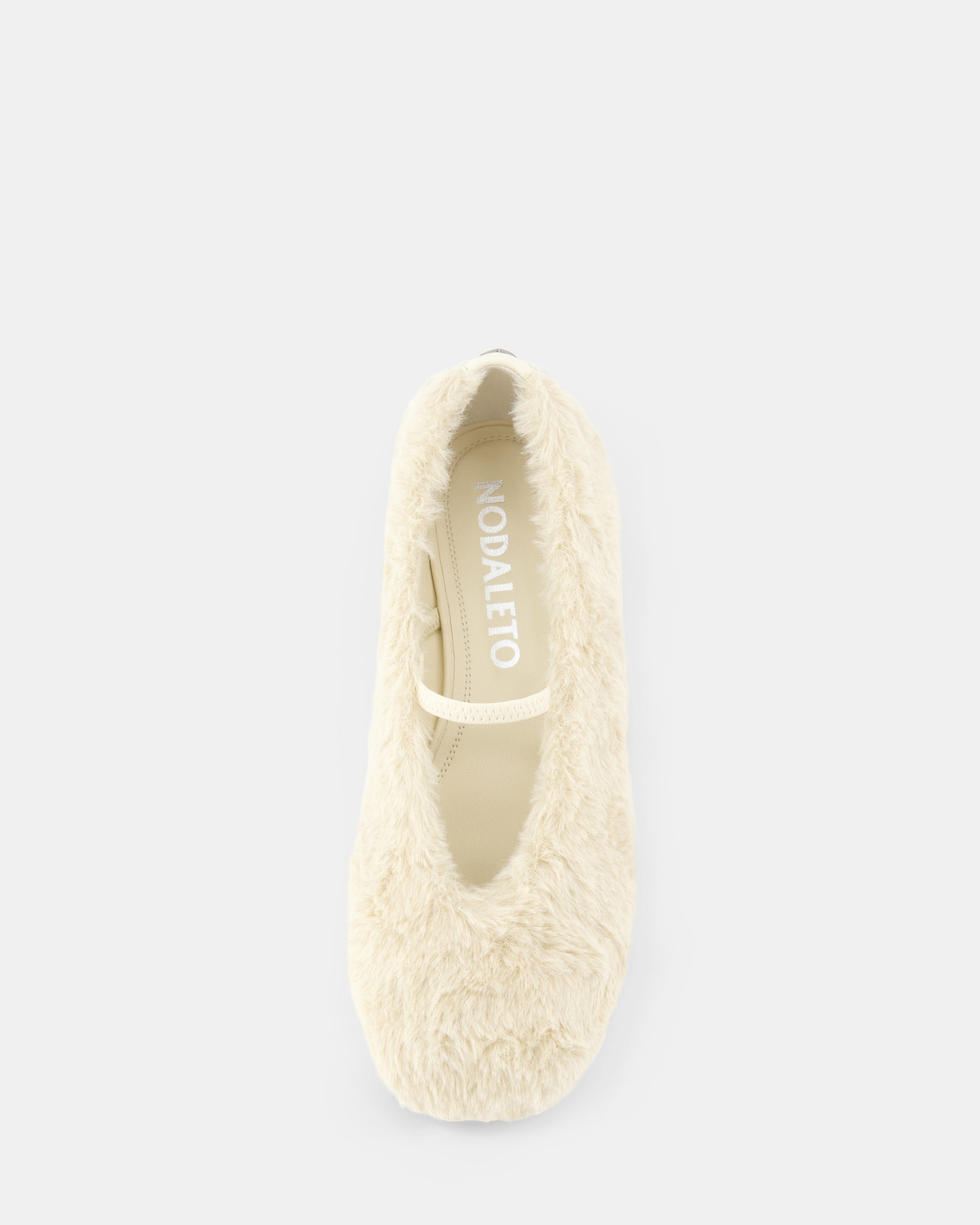 Nodaleto Nodstalgia Cindy 5 ballerines beige fourrure