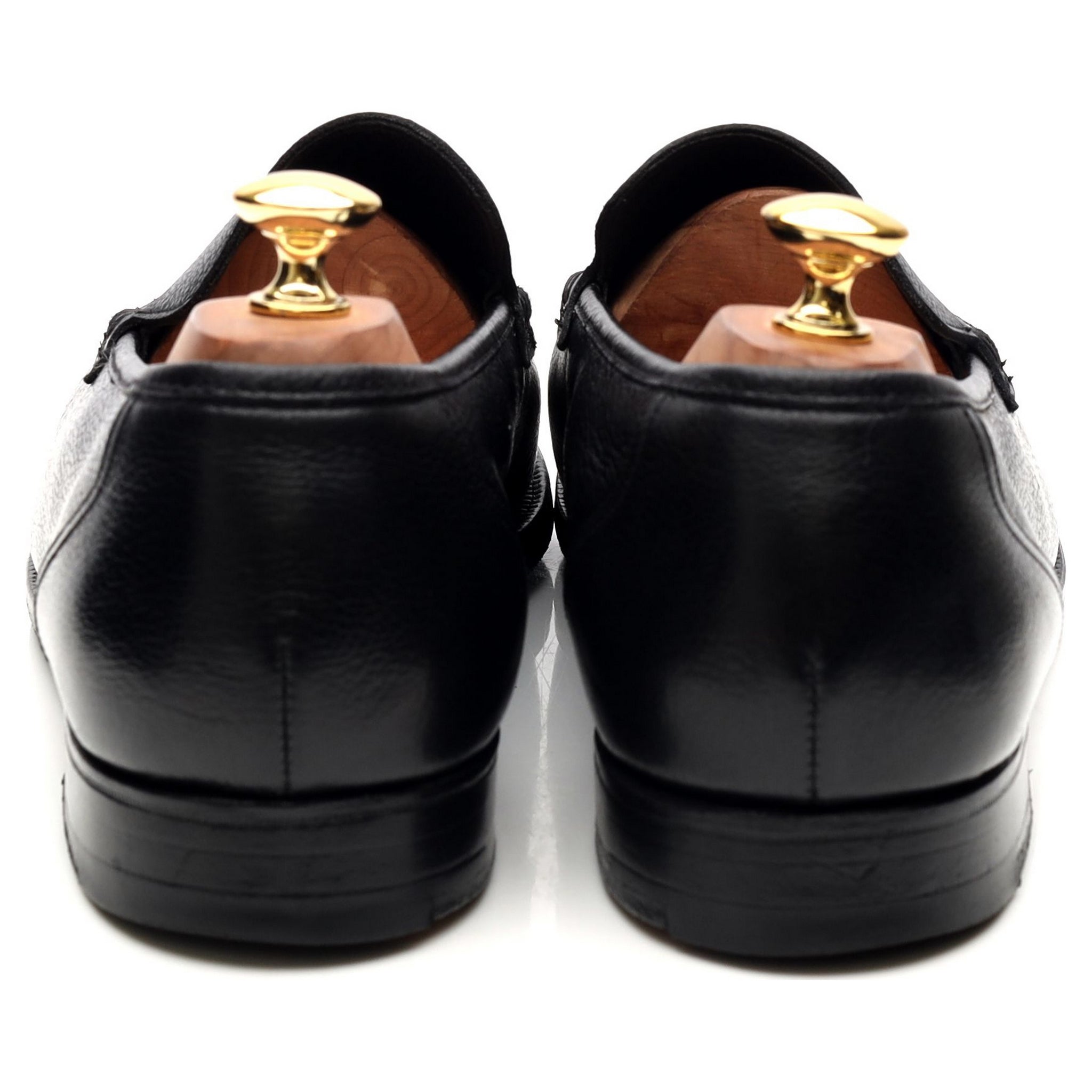Crockett & Jones mocassin cuir noir UK11 non doublé