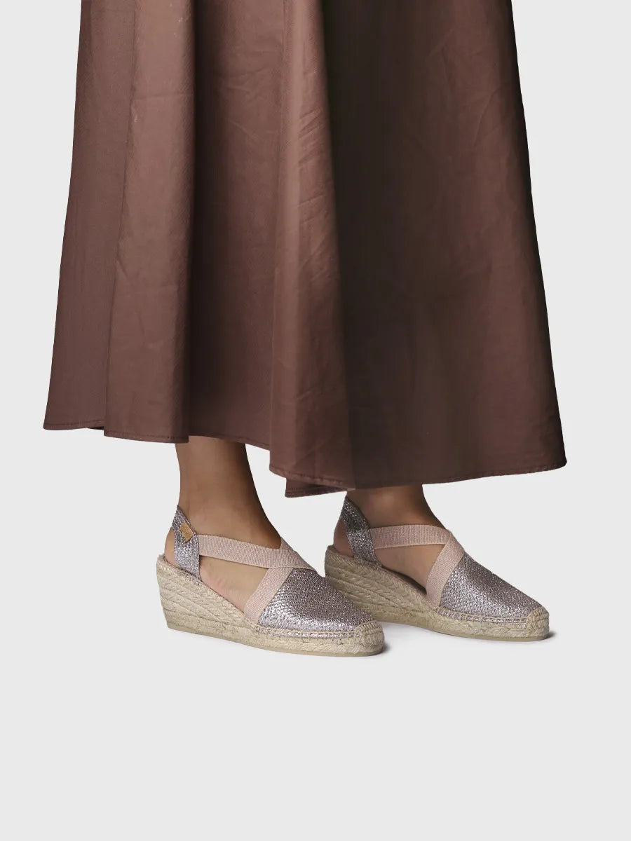 Toni Pons Triton espadrille compensée brillante vegan