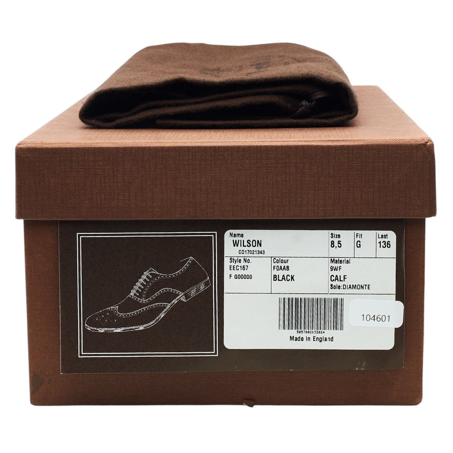 Church's Wilson oxford brogues cuir noir 8,5 G