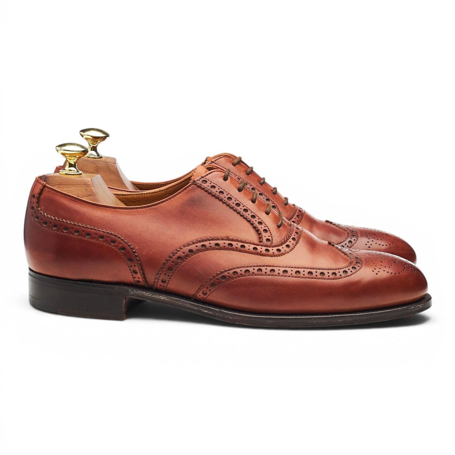 Crockett & Jones London oxford cuir marron UK 7.5