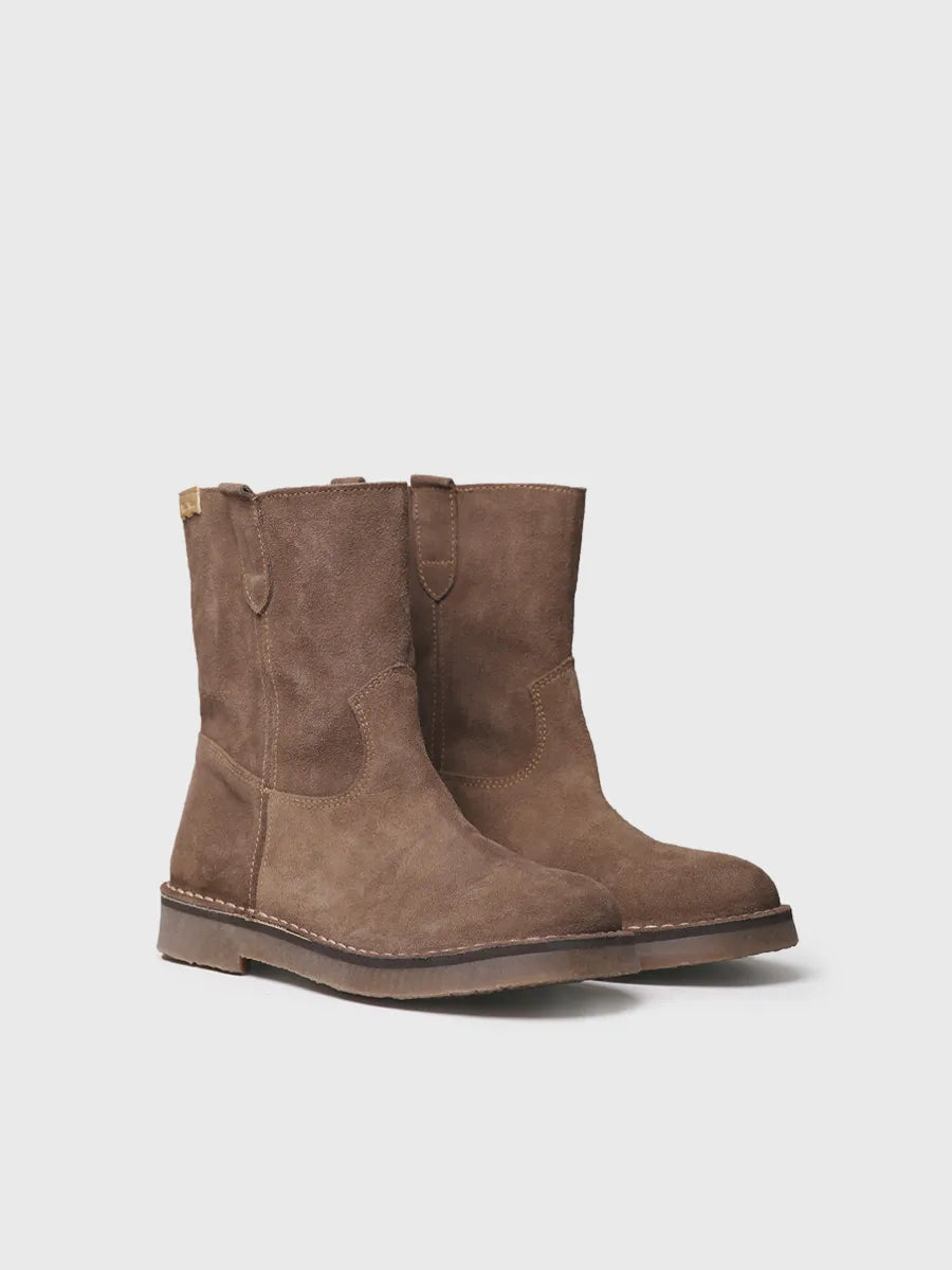 Toni Pons Irun-SY bottine suede taupe 2,5 cm