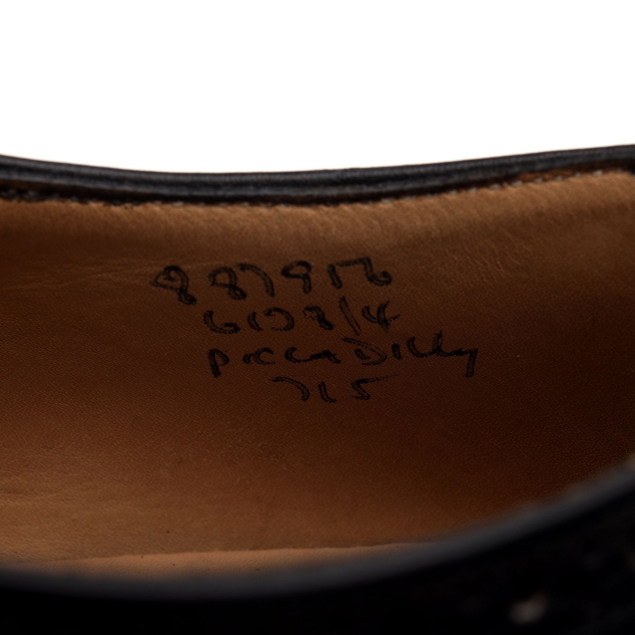 Tricker's Piccadilly richelieu cuir noir UK 7