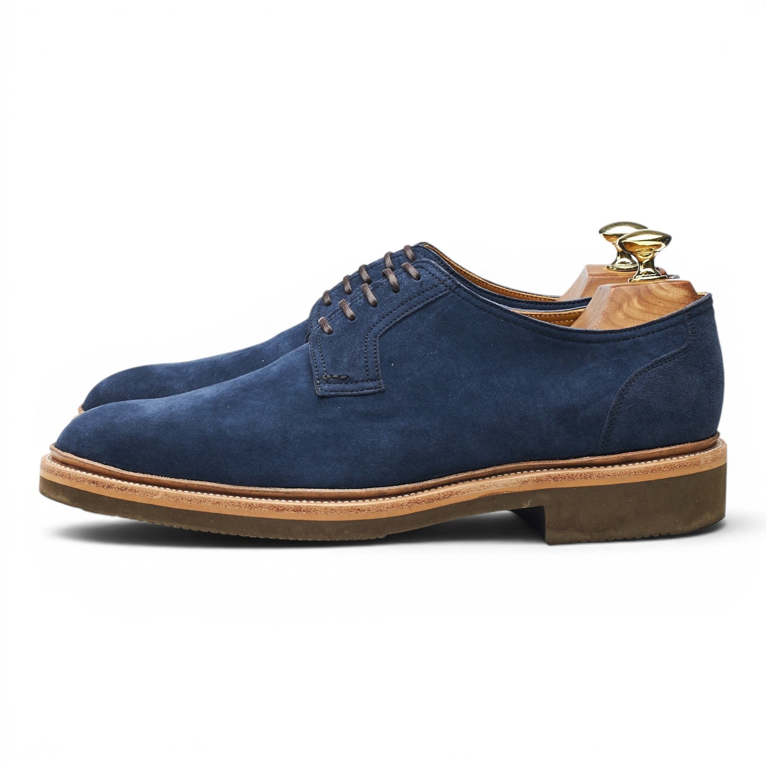 Oct. Tenth derby suède bleu UK 7