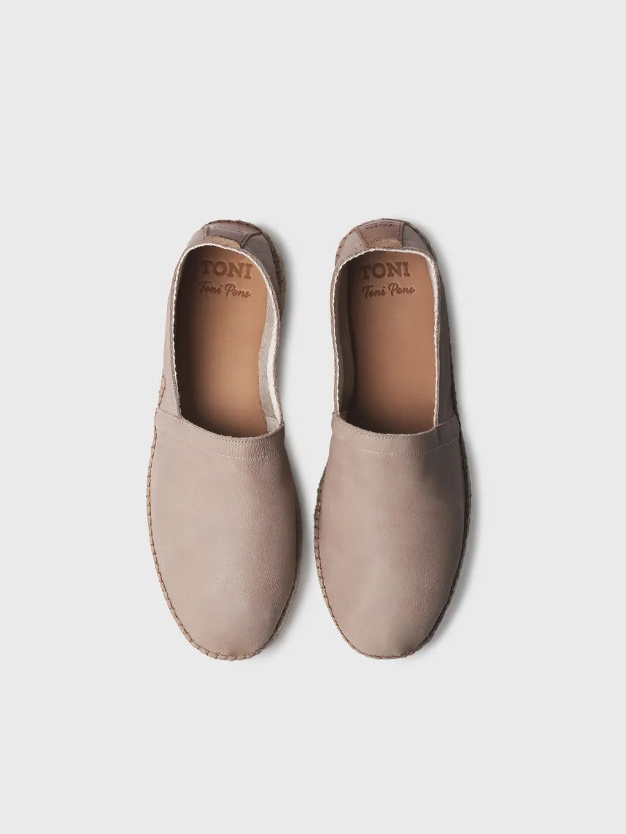 Toni Pons Mino espadrille cuir fermée homme cousue main
