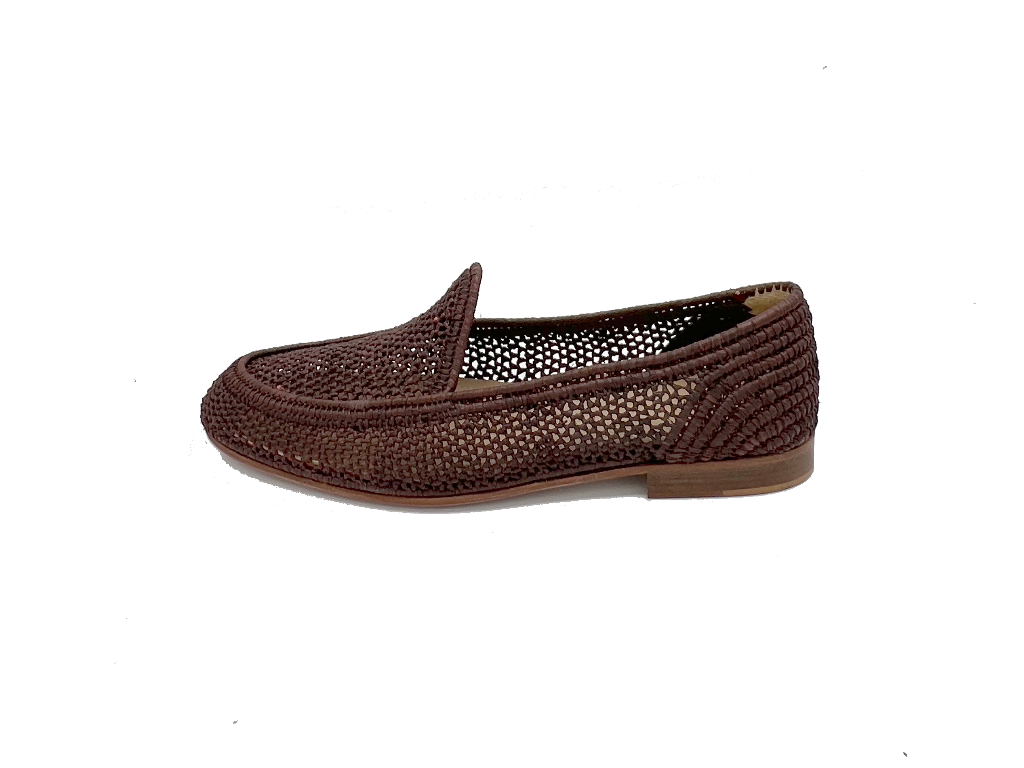 Contre-Allée Sultan mocassin raphia naturel homme