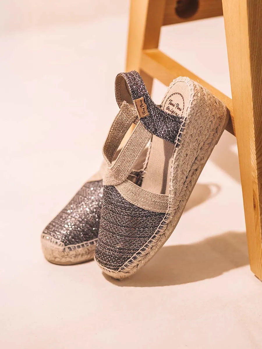 Toni Pons Triton espadrille compensée brillante vegan
