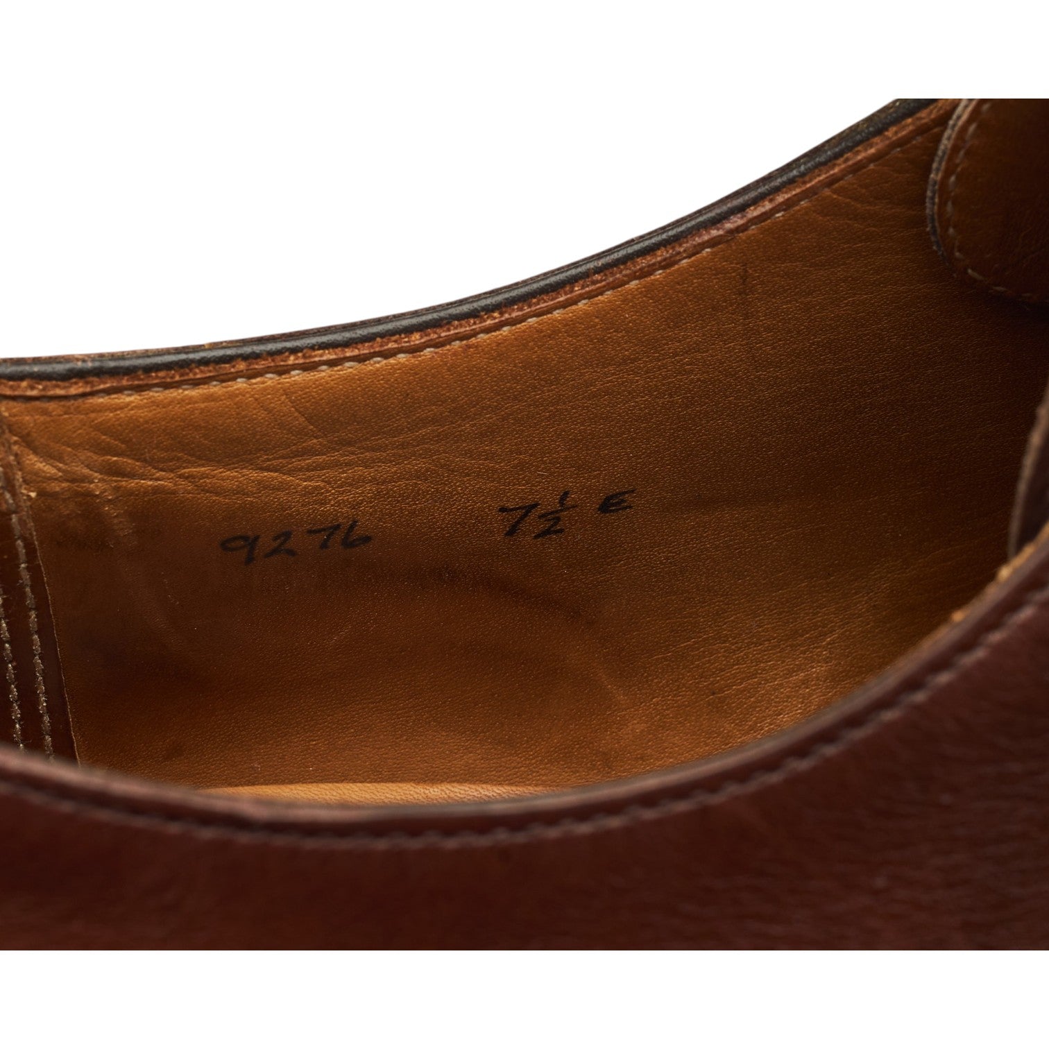 George Cleverley Split Toe Derby cuir marron 7.5 UK