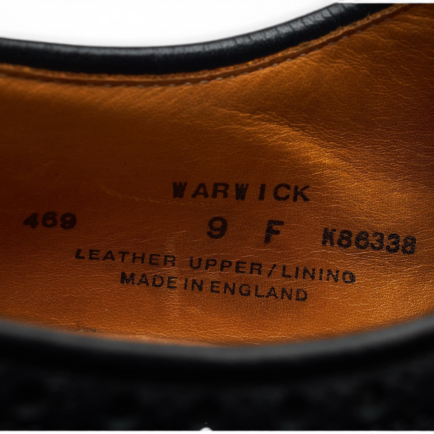 Crockett & Jones Warwick derbies noir UK 9