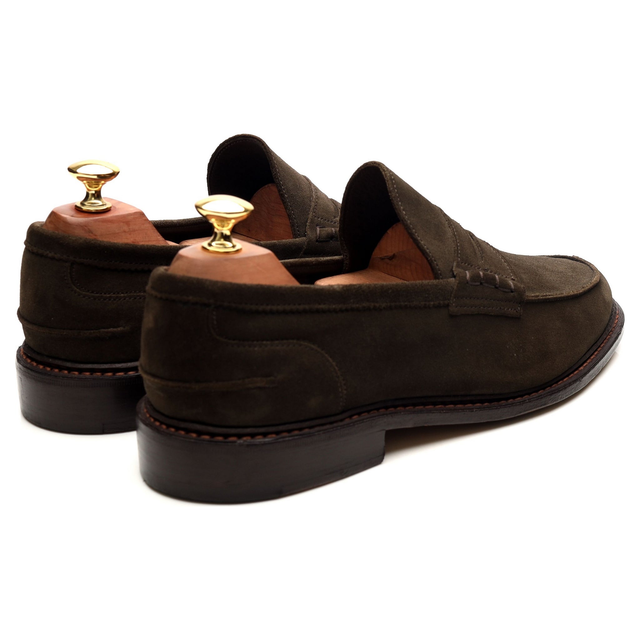 Tricker's Adam mocassins daim vert pointure 9
