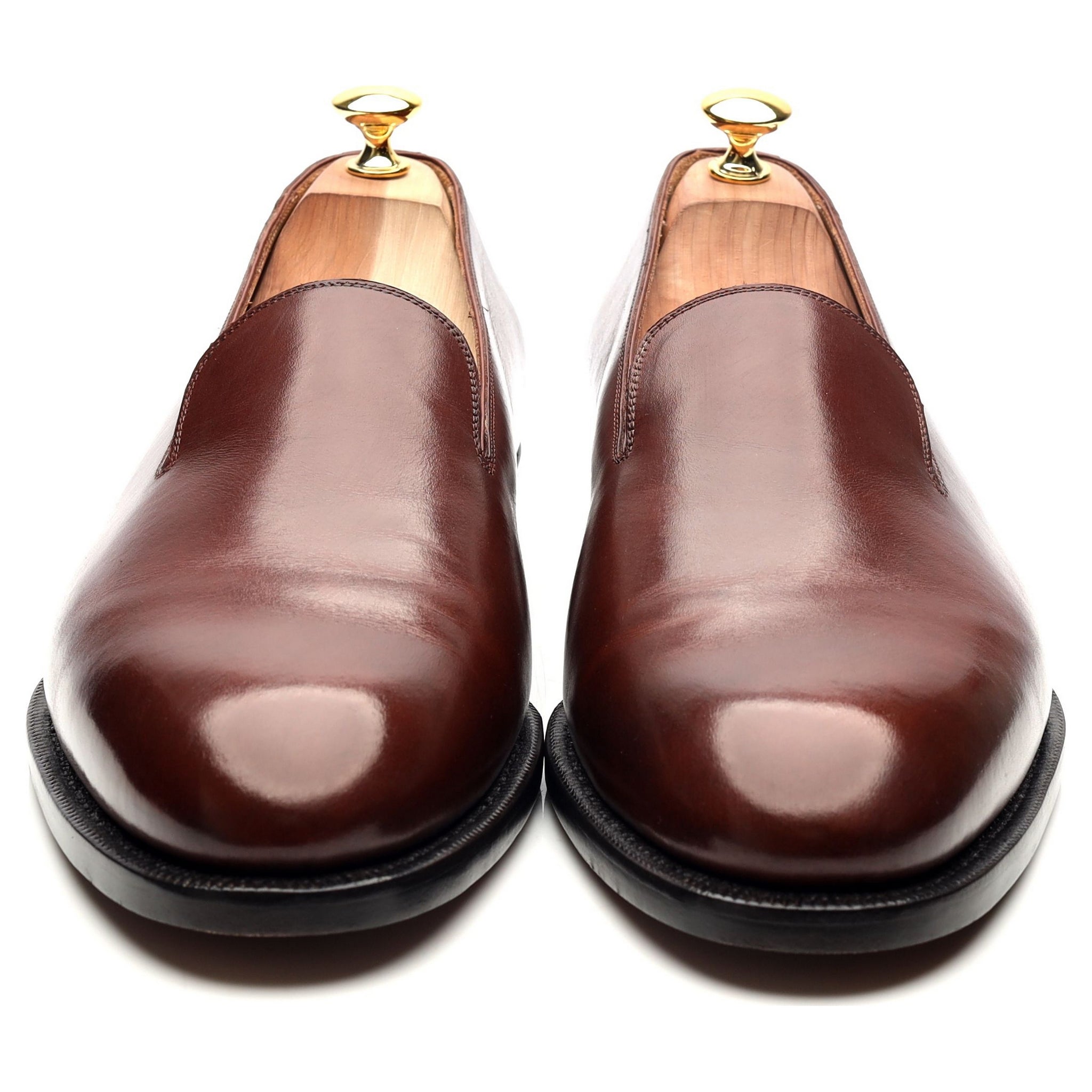Korbinian Ludwig Hess mocassins cuir marron UK 11