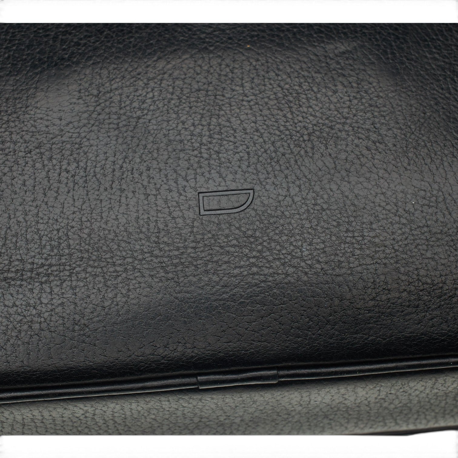Carl Friedrik mallette cuir grainé noir 37 cm