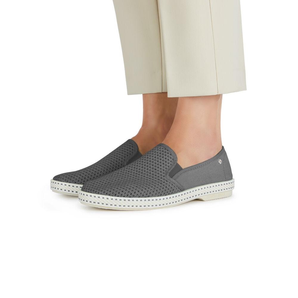 Rivieras Classic 2037 espadrille toile anthracite mesh