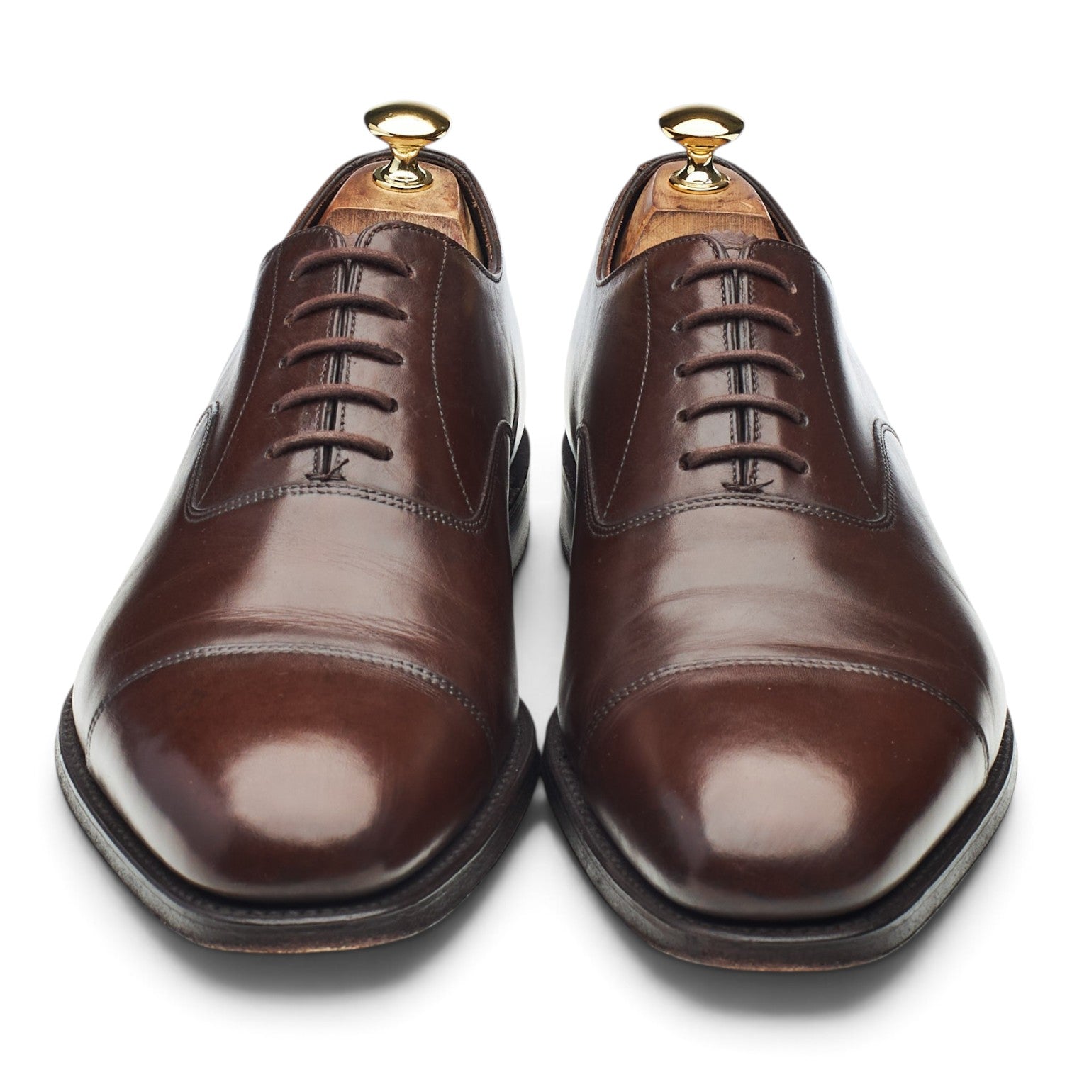Loake 1880 Aldwych oxford cuir marron 11 bout droit