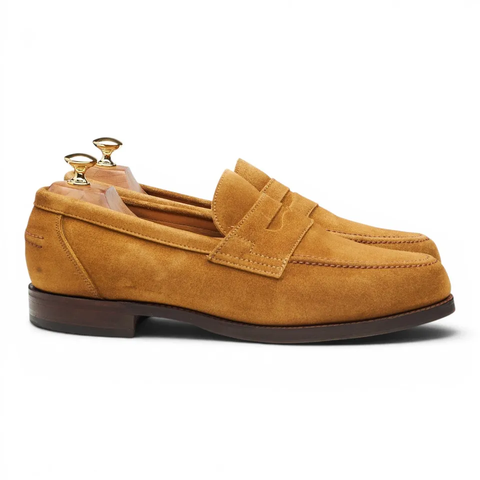 Shipton & Heneage Grenada mocassins daim sable UK 10