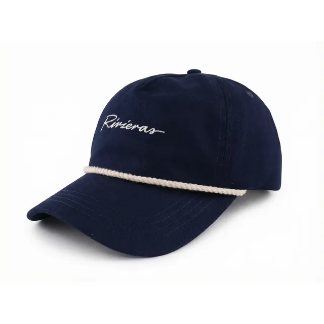 Rivieras Corde casquette bleue taille unique coton