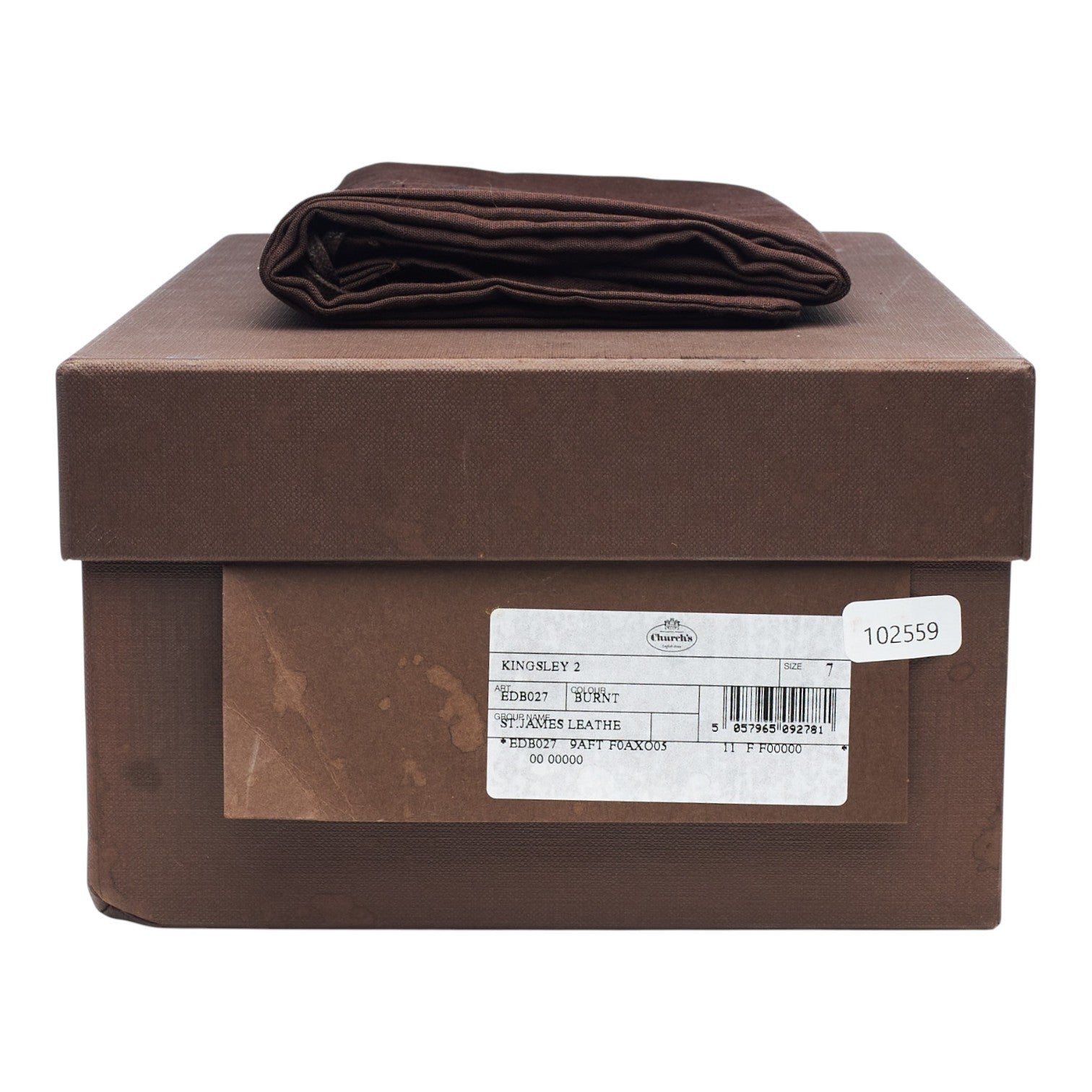 Church's Kingsley 2 mocassins cuir grain marron UK 7