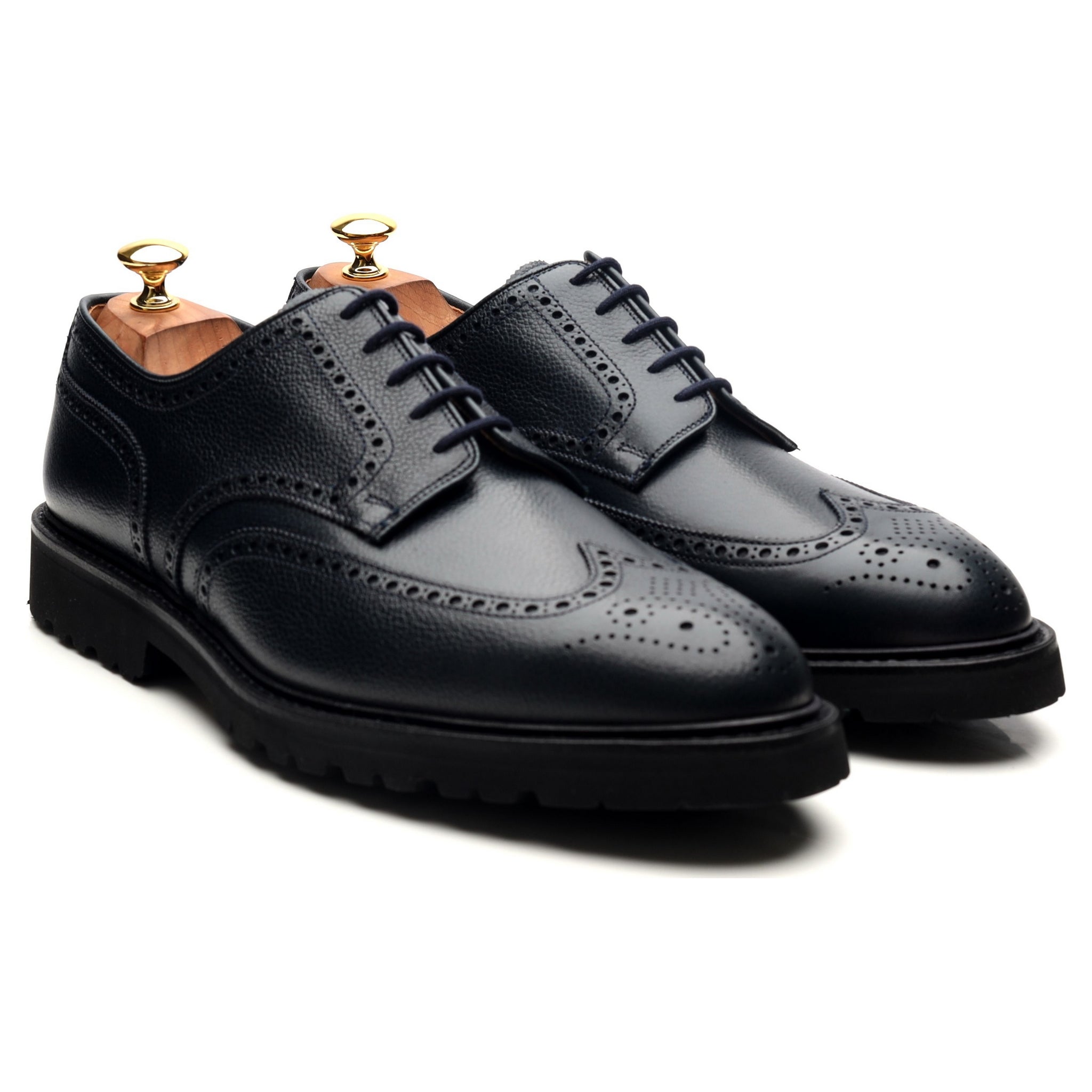 Thom Sweeney Pembroke derbies cuir bleu marine UK 10