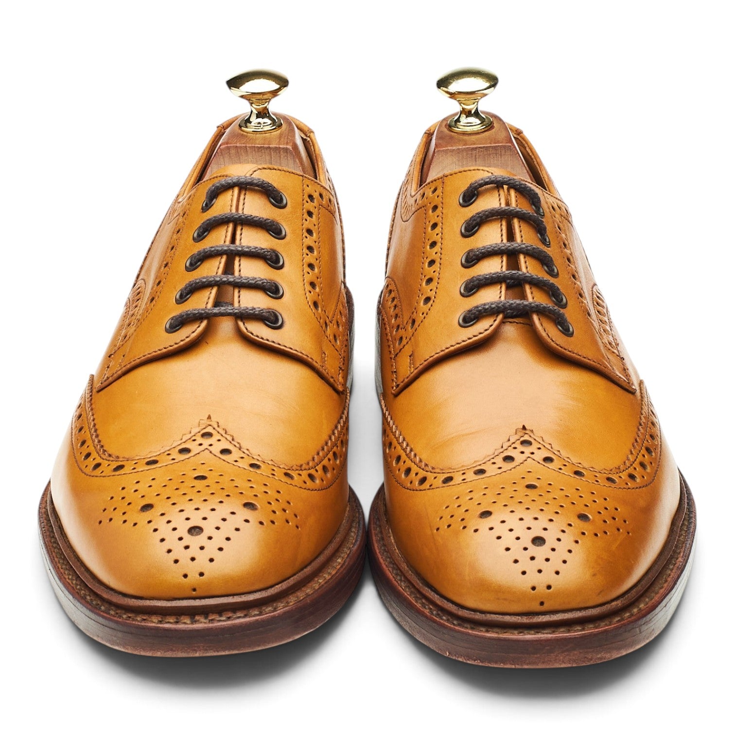 Loake 1880 Chester 2 derby brogues cuir camel pointure UK 8