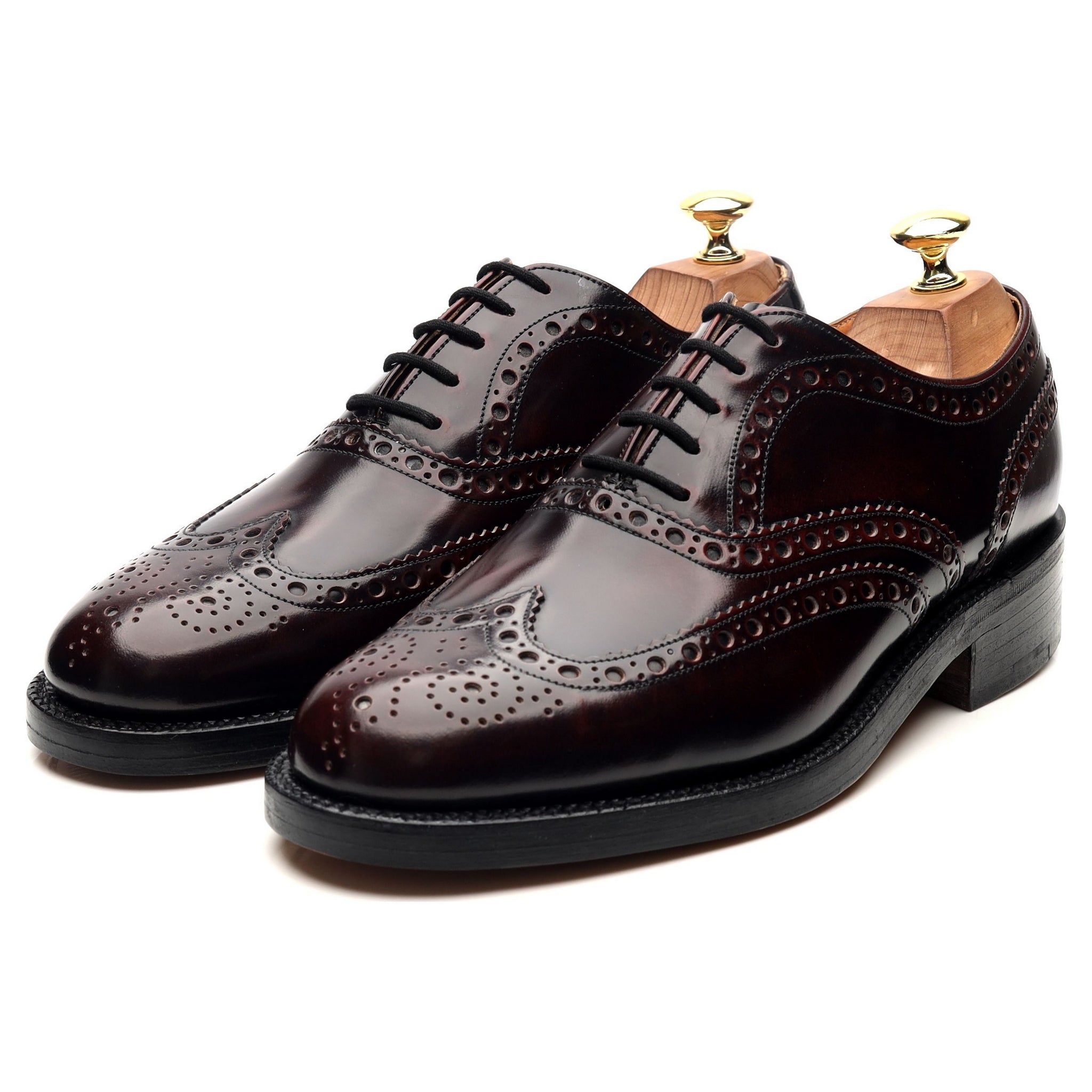 Barker Navarro derbies cuir bordeaux UK 8