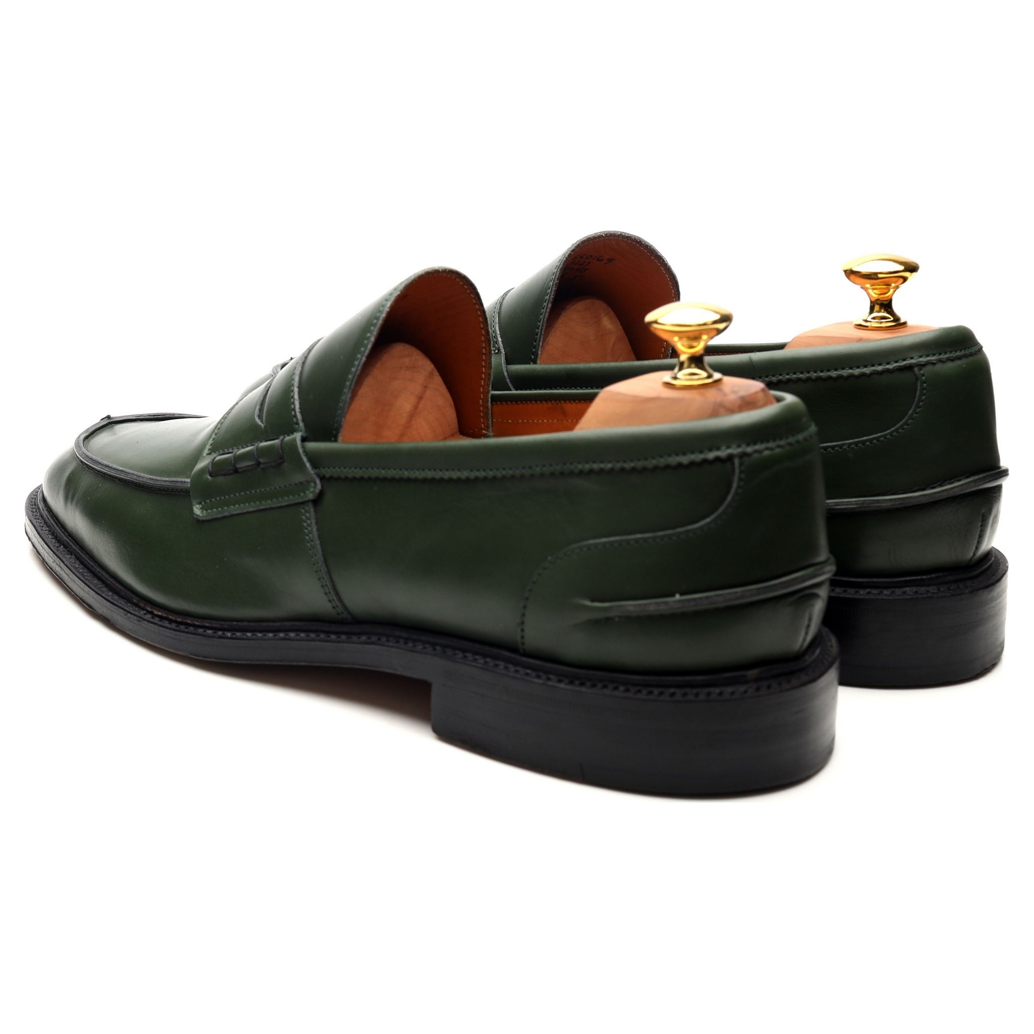 Tricker's James mocassins cuir vert UK 11,5