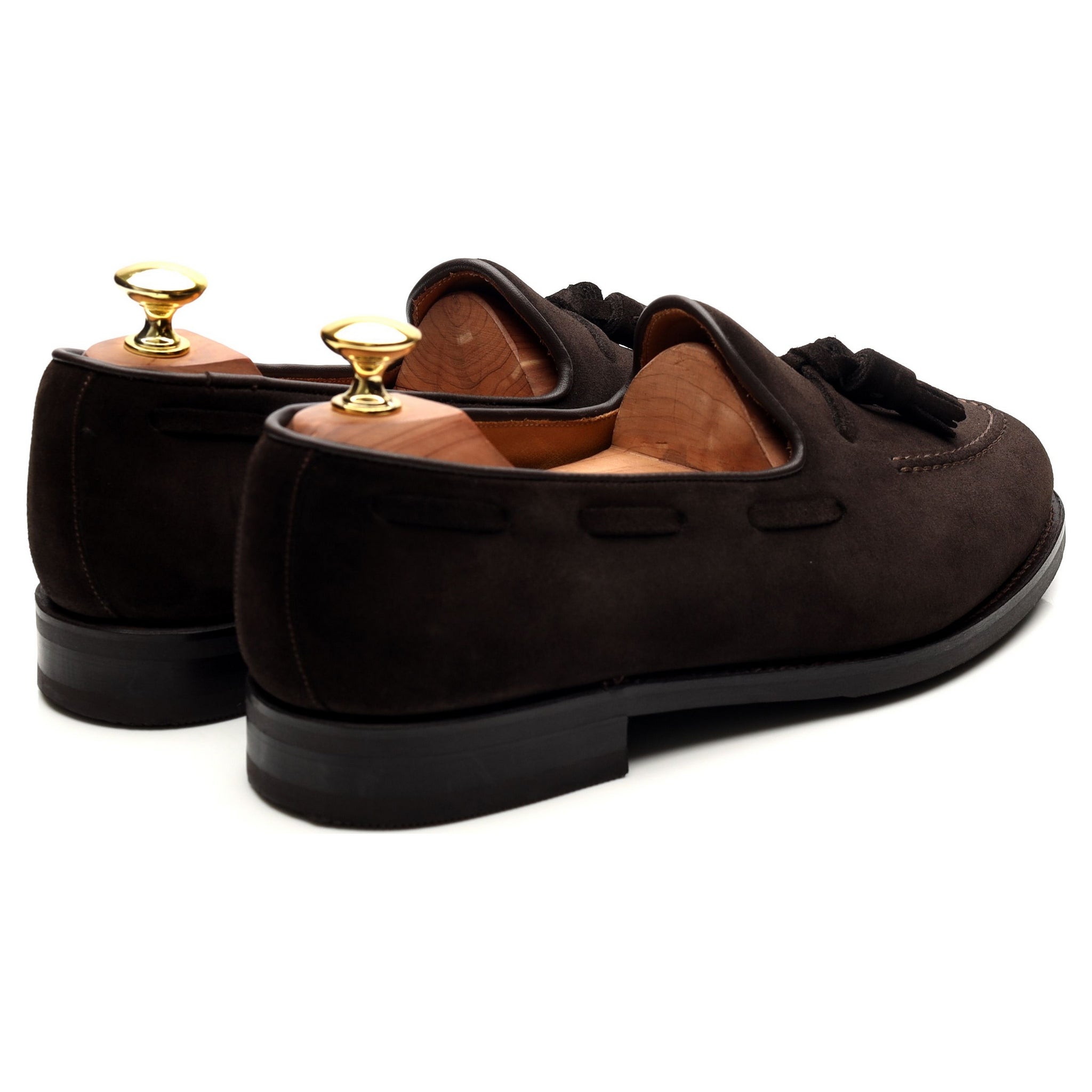Morjas mocassin daim marron 7,5 à pompons