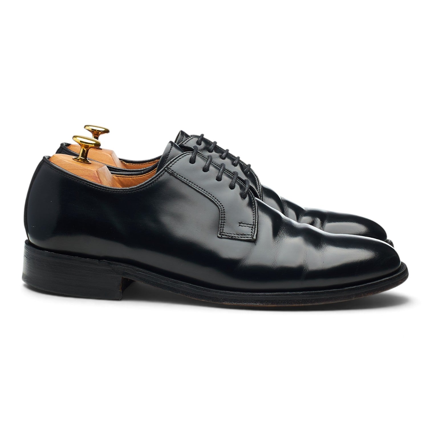 Barker derby cuir noir bout uni UK 8,5