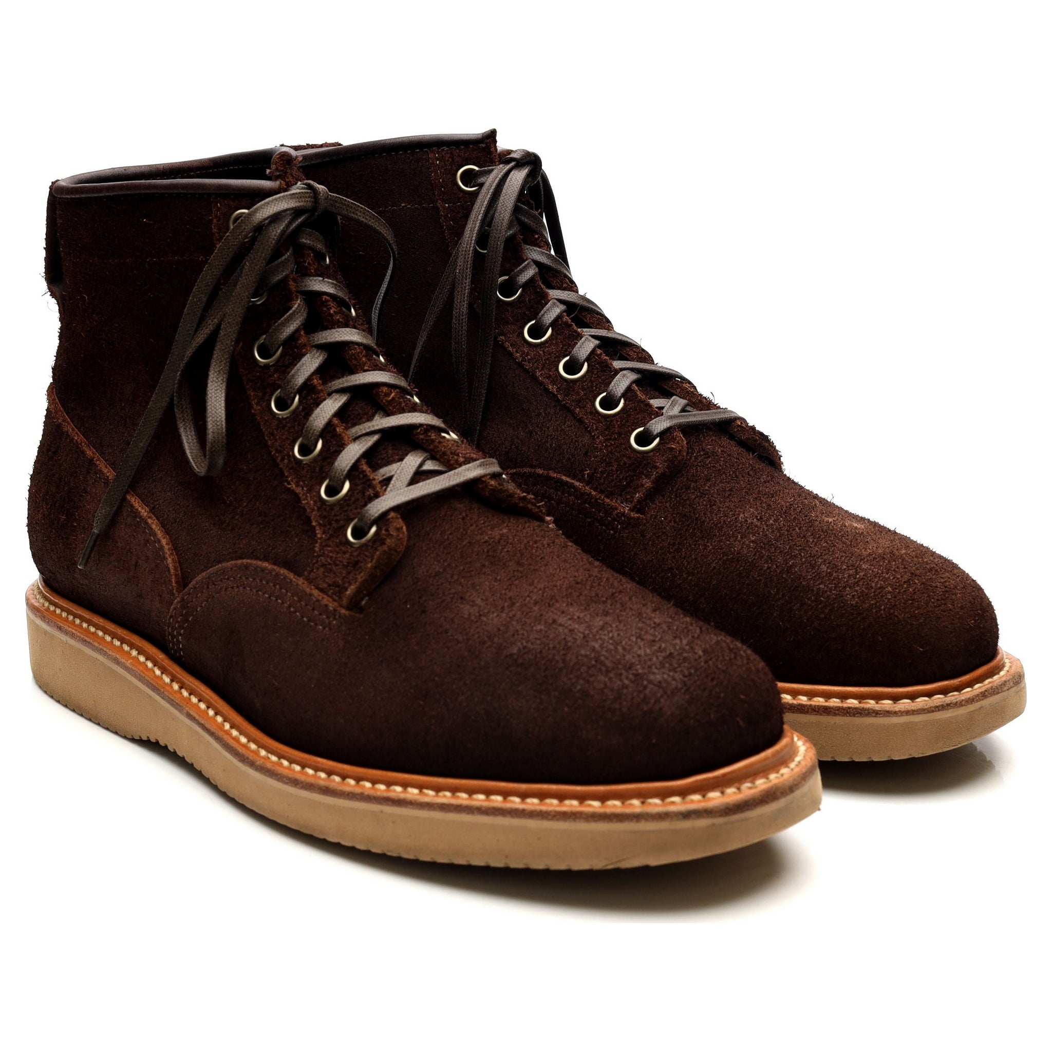 Viberg Service Boots bottine suède marron UK 7.5