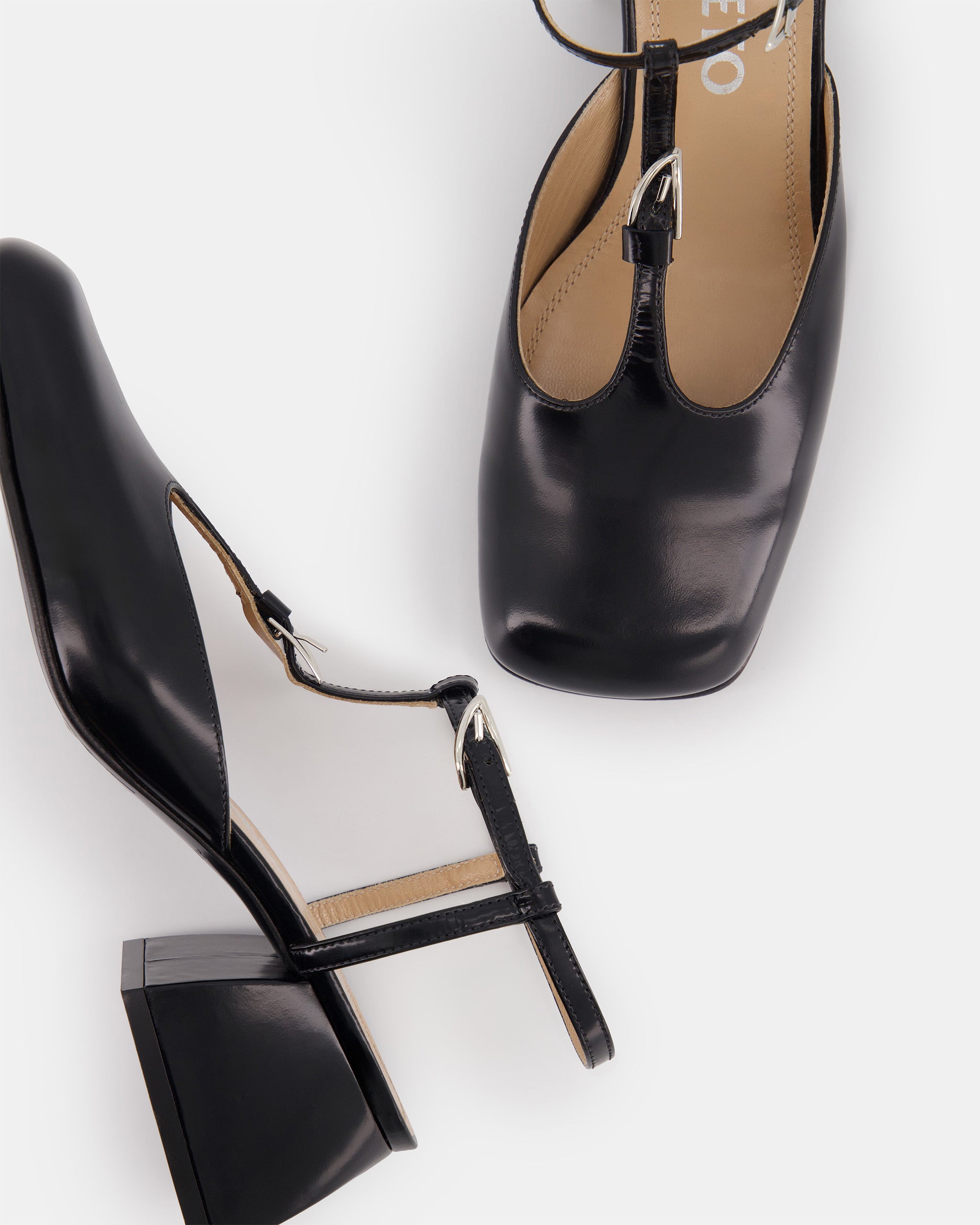 Nodaleto Bulla Blair sandales noir verni talon 5 cm