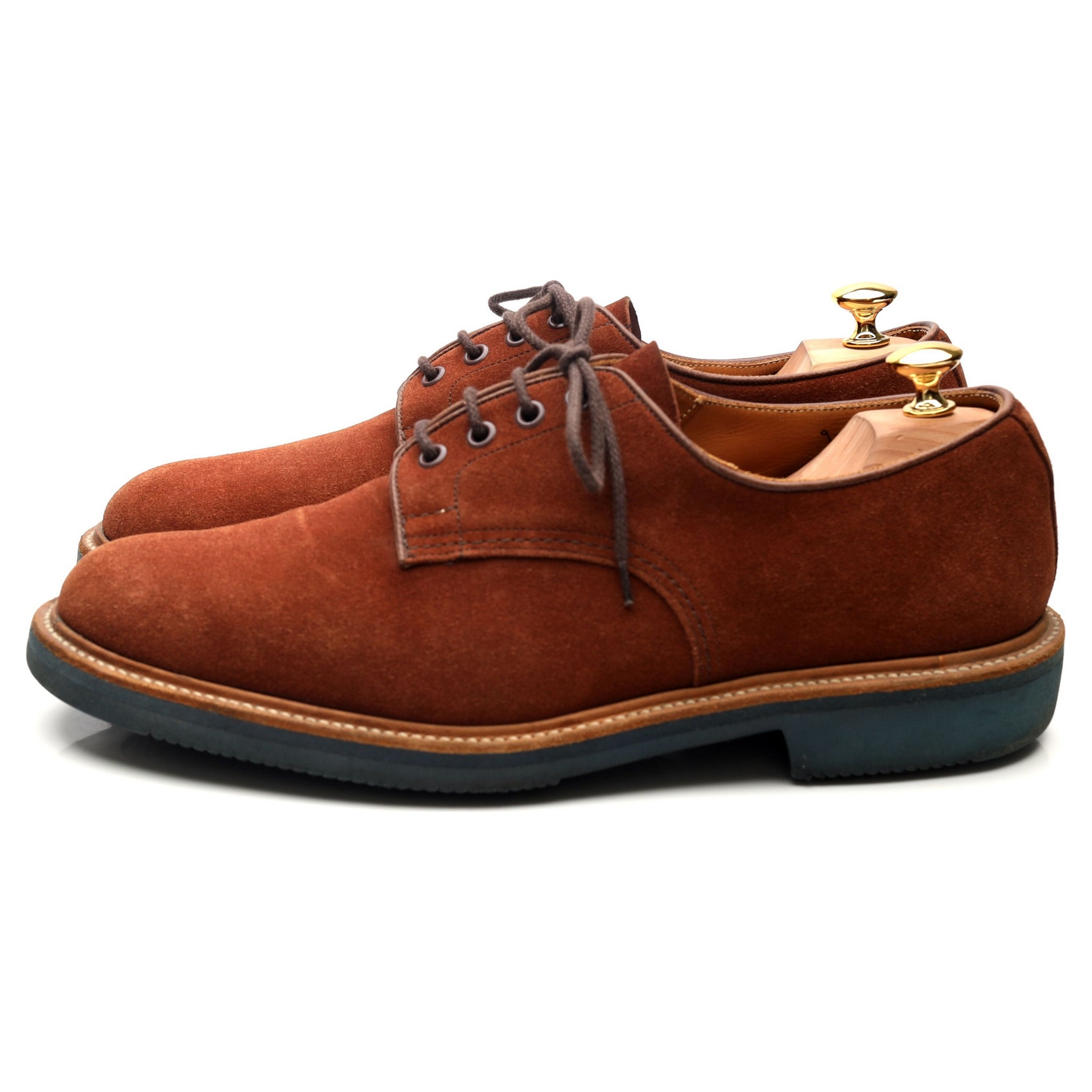 Tricker's Daniel derby daim marron clair UK 11
