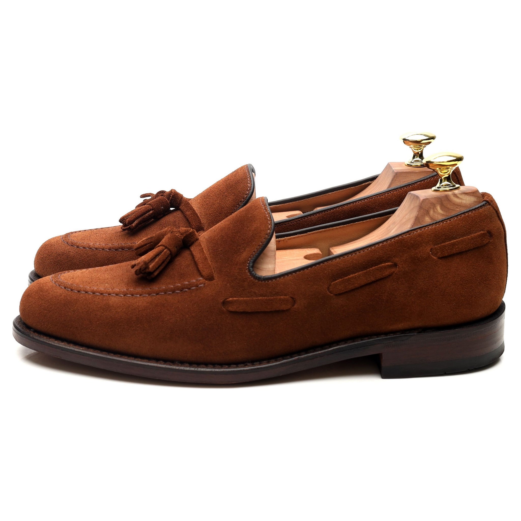 Loake Lincoln mocassins daim marron UK 7.5