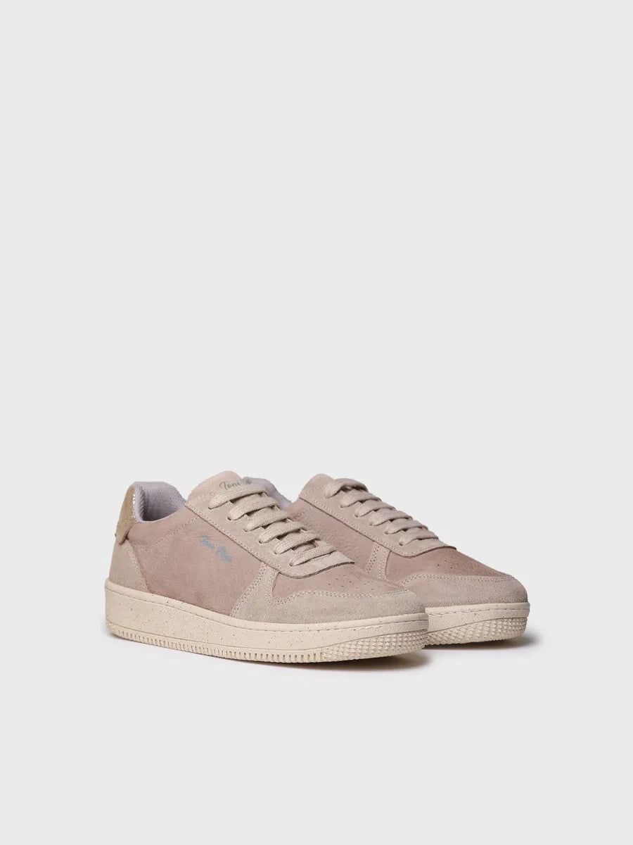 Toni Pons Atenea baskets daim cuir pierre