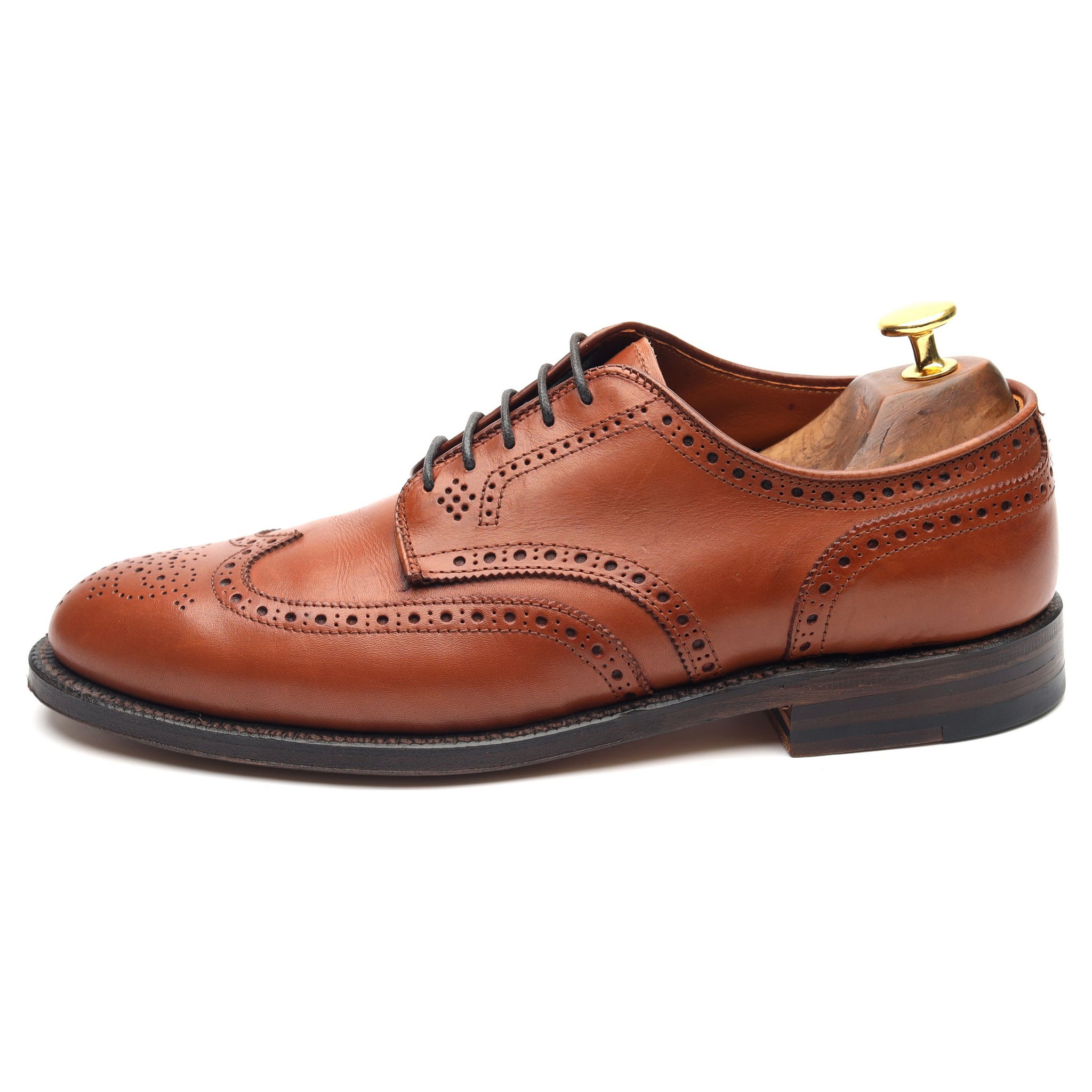 Alden 966 derby brogue cuir marron pointure UK 7.5