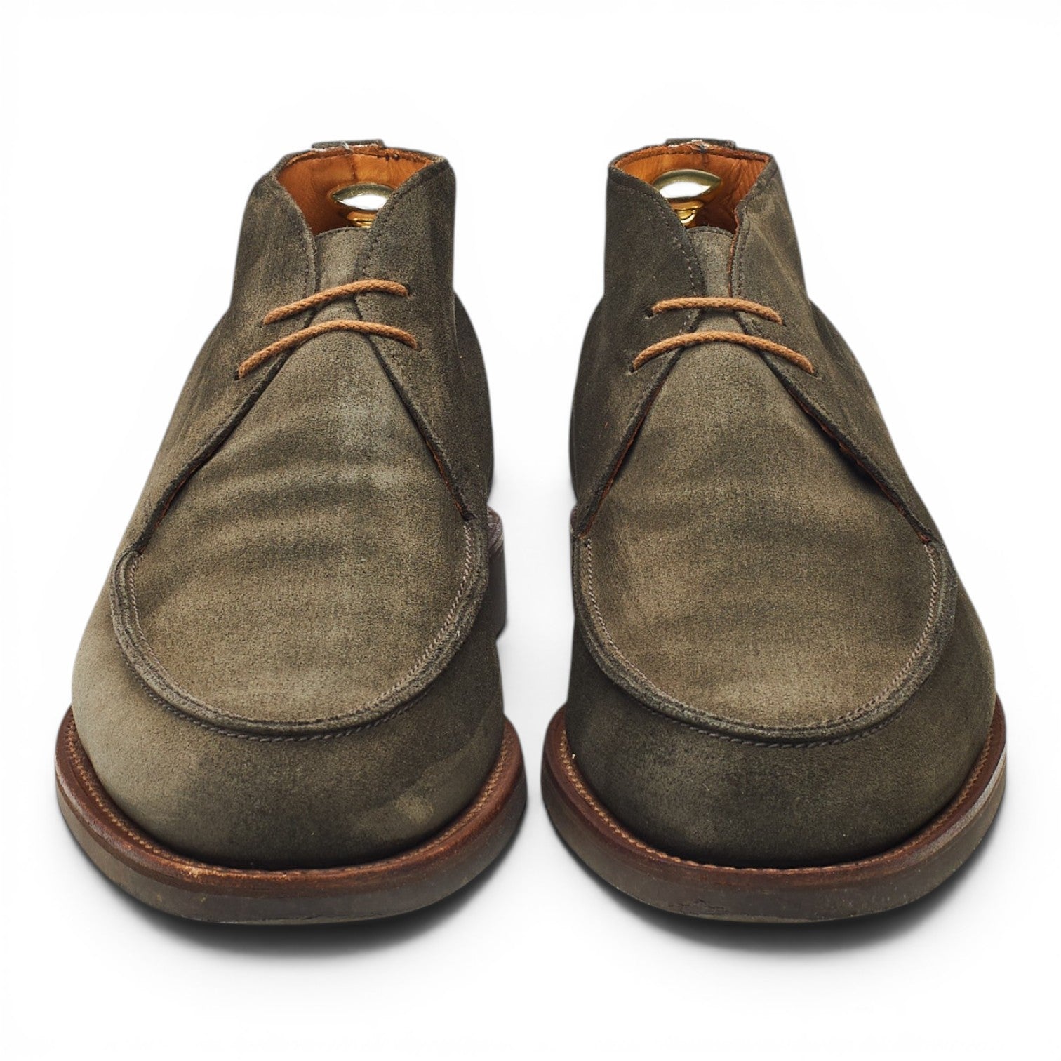 Crockett & Jones Bibury boots chukka daim vert UK 7.5