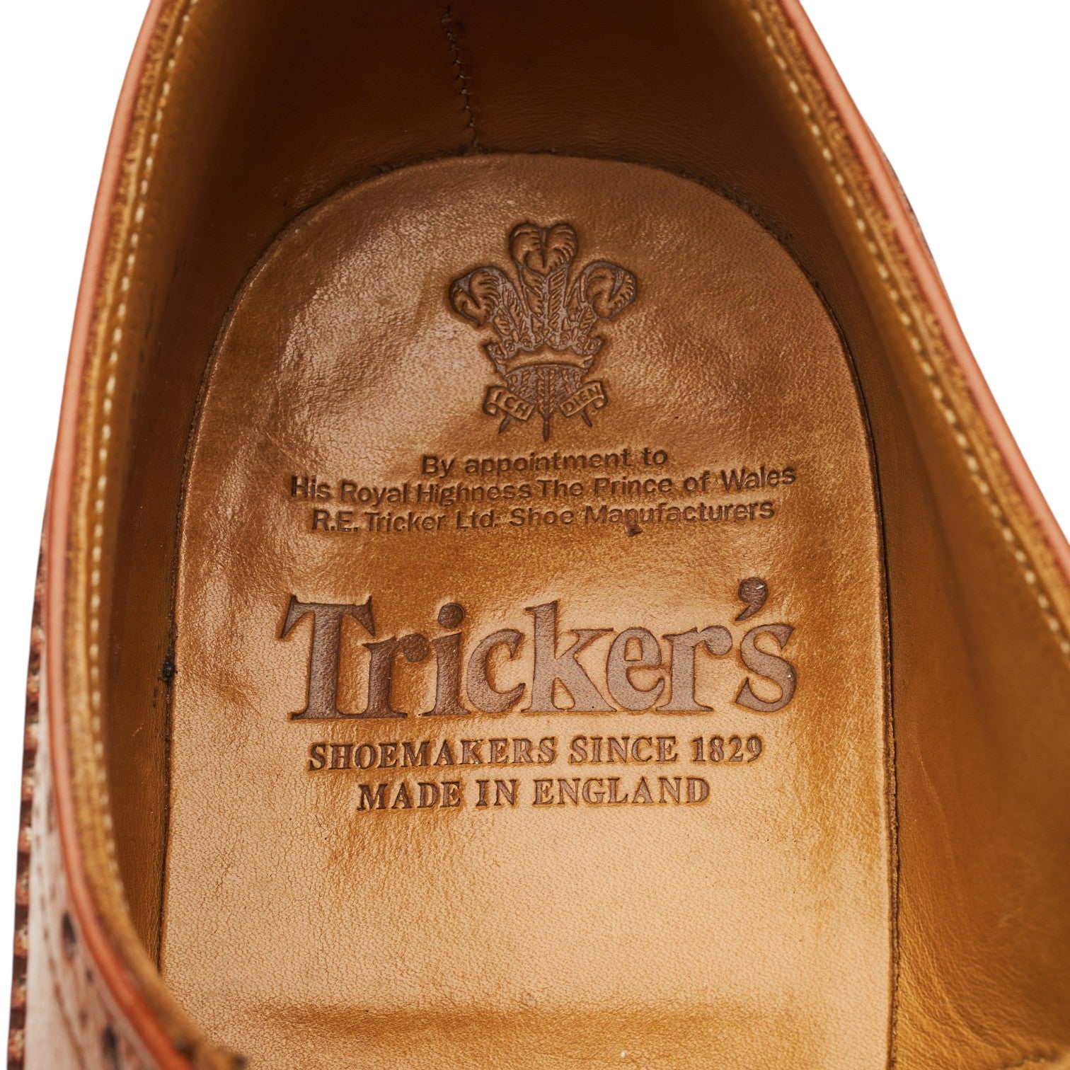 Tricker's Keswick Derby brogue cuir marron UK 8.5