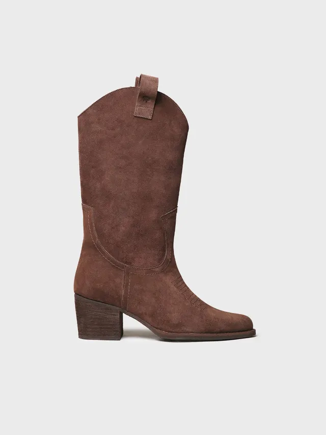 Toni Pons Vitoria botte santiag daim talon 6 cm