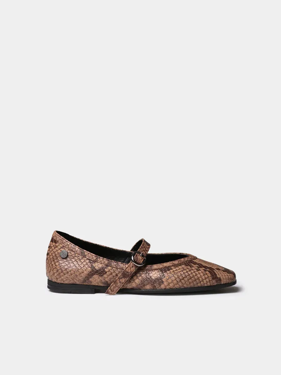 Toni Pons Marian-PI babies cuir effet serpent plates