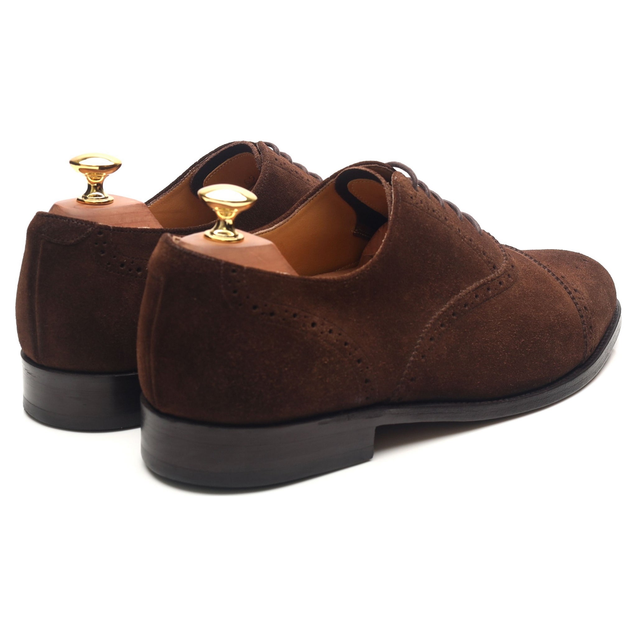Barker oxford semi-brogue suède marron UK 8.5 G