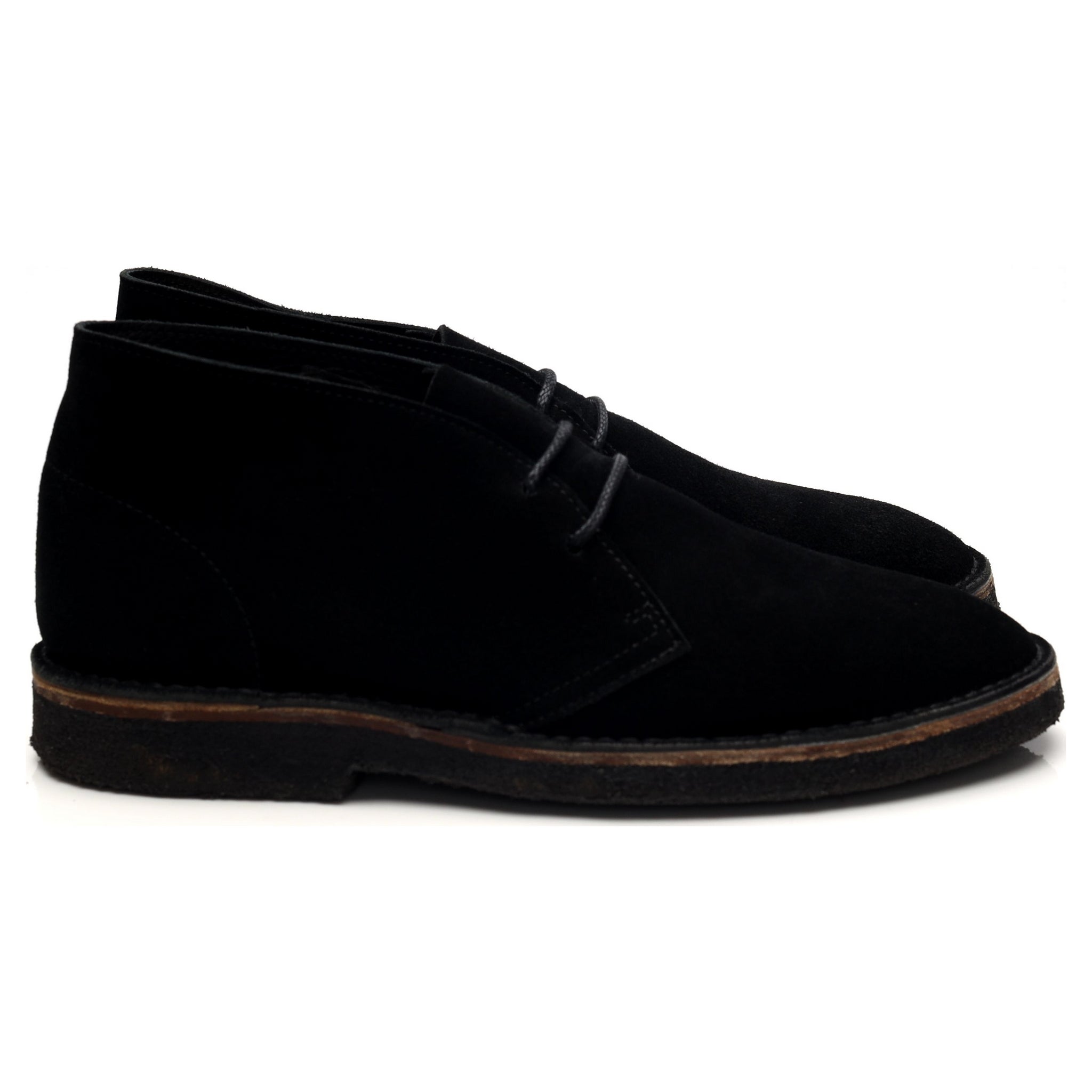 Anglo-Italian Chukka Boots Suède Noir UK 7.5