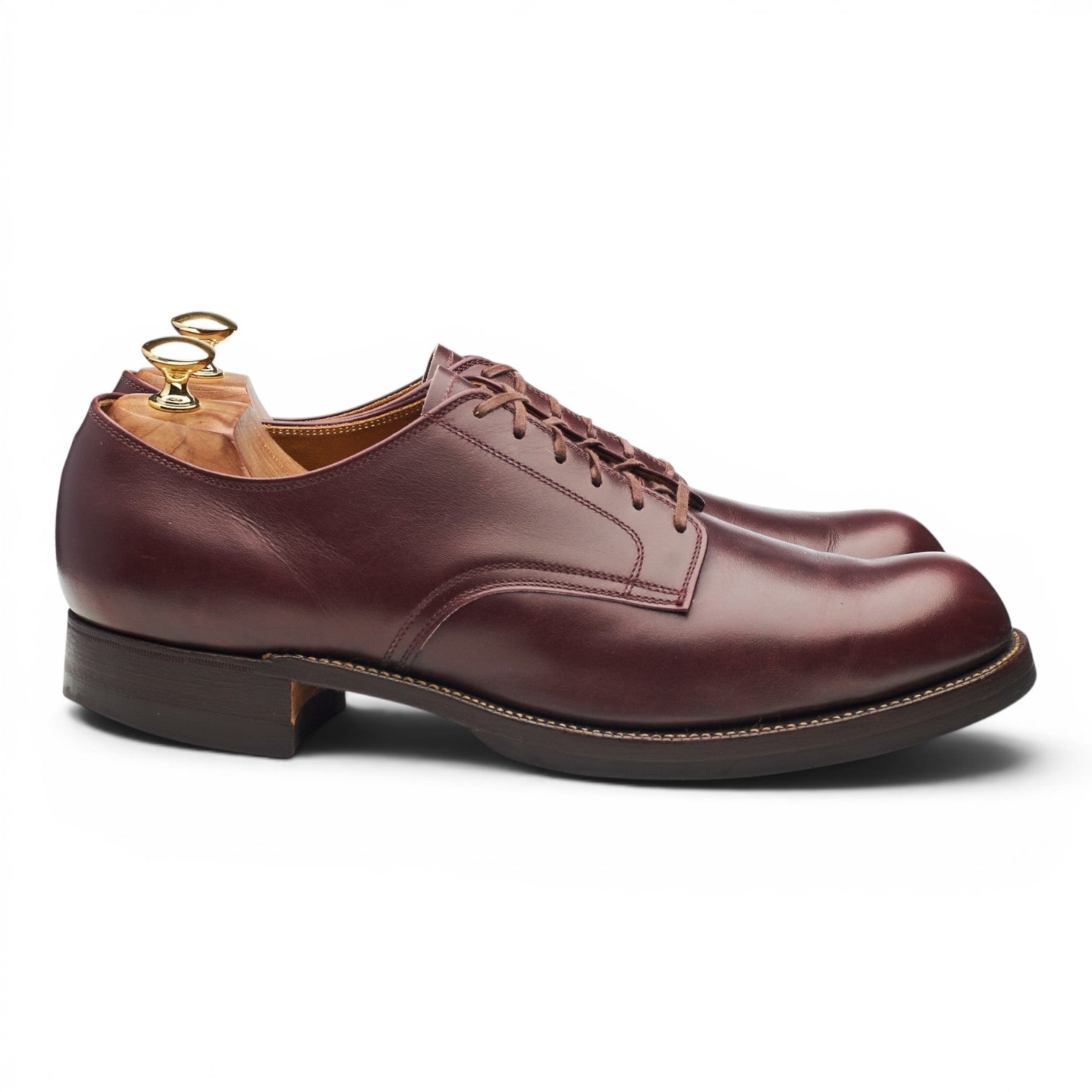 Timeworn Lot 3037 Derby Cuir Bordeaux UK 10.5 Militaire