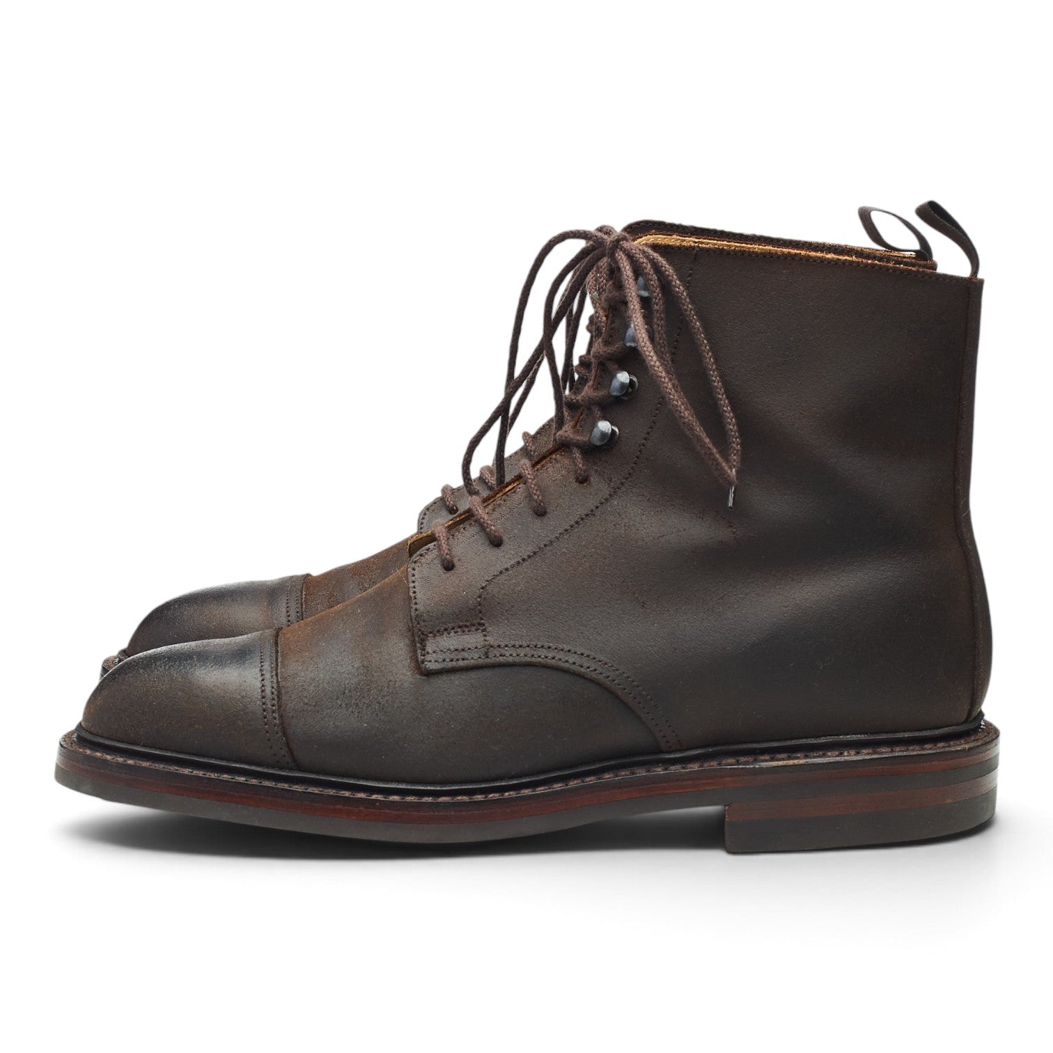 Crockett & Jones Coniston boots suède marron UK 6
