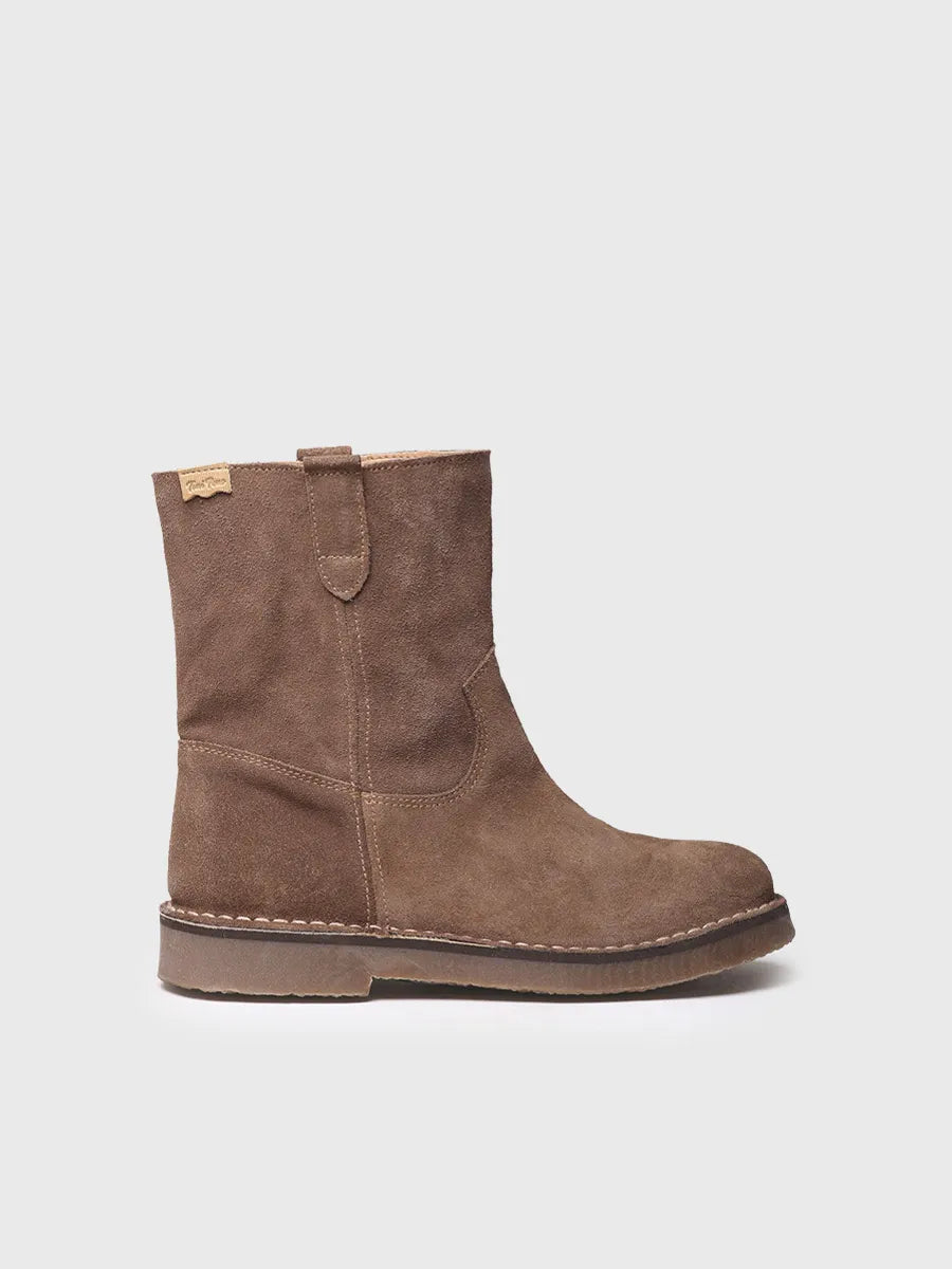Toni Pons Irun-SY bottine suede taupe 2,5 cm