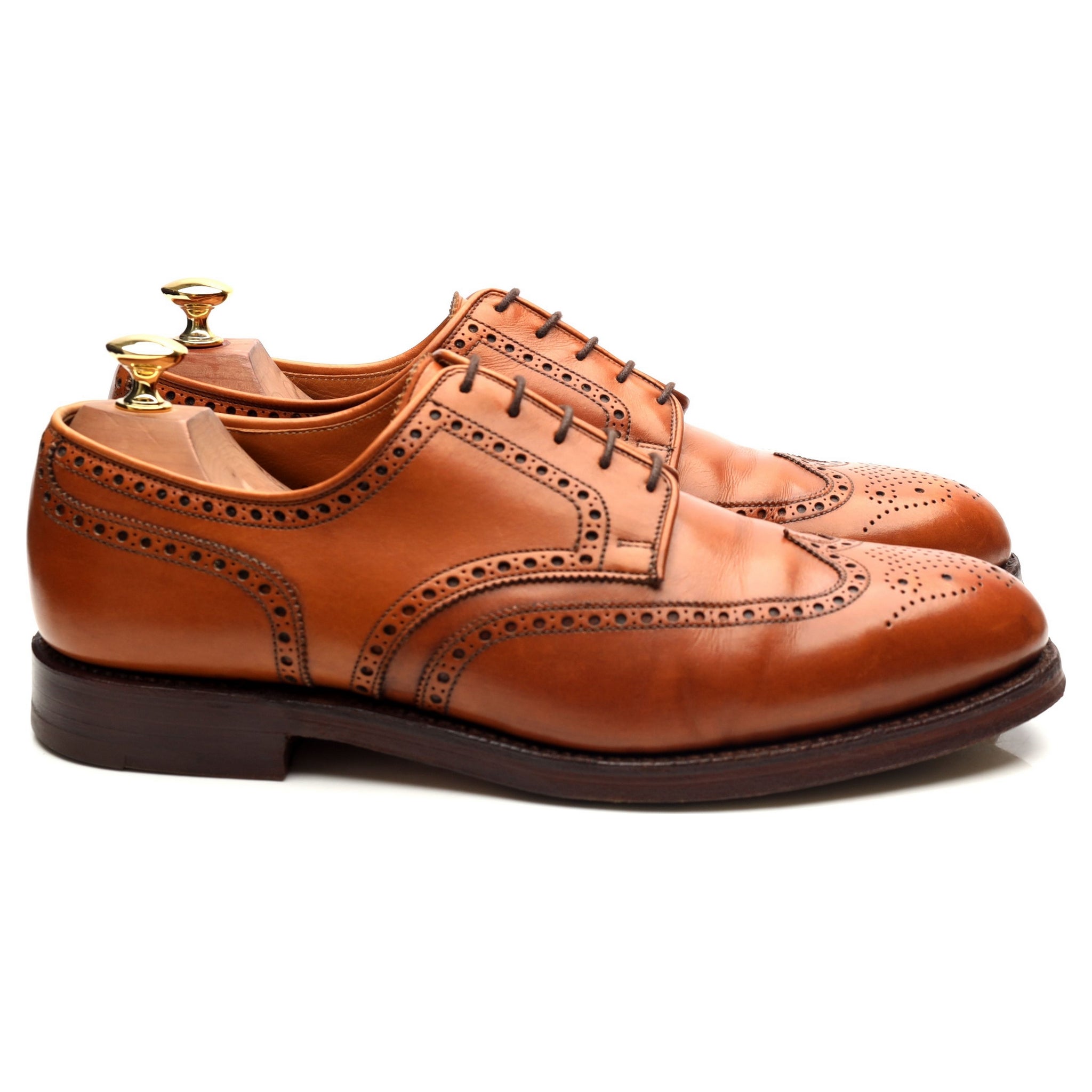 Crockett & Jones Cardiff derbies cuir camel pointure UK 9.5
