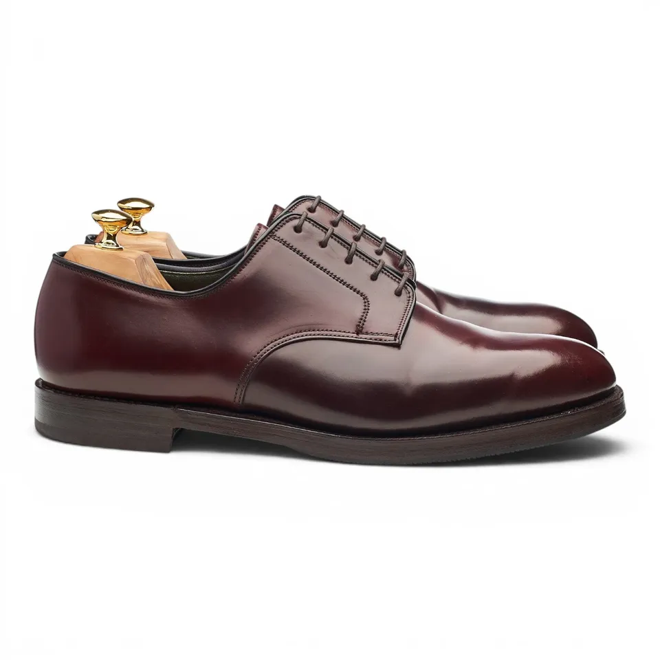 Crockett & Jones Grasmere derby cordovan bordeaux UK 12