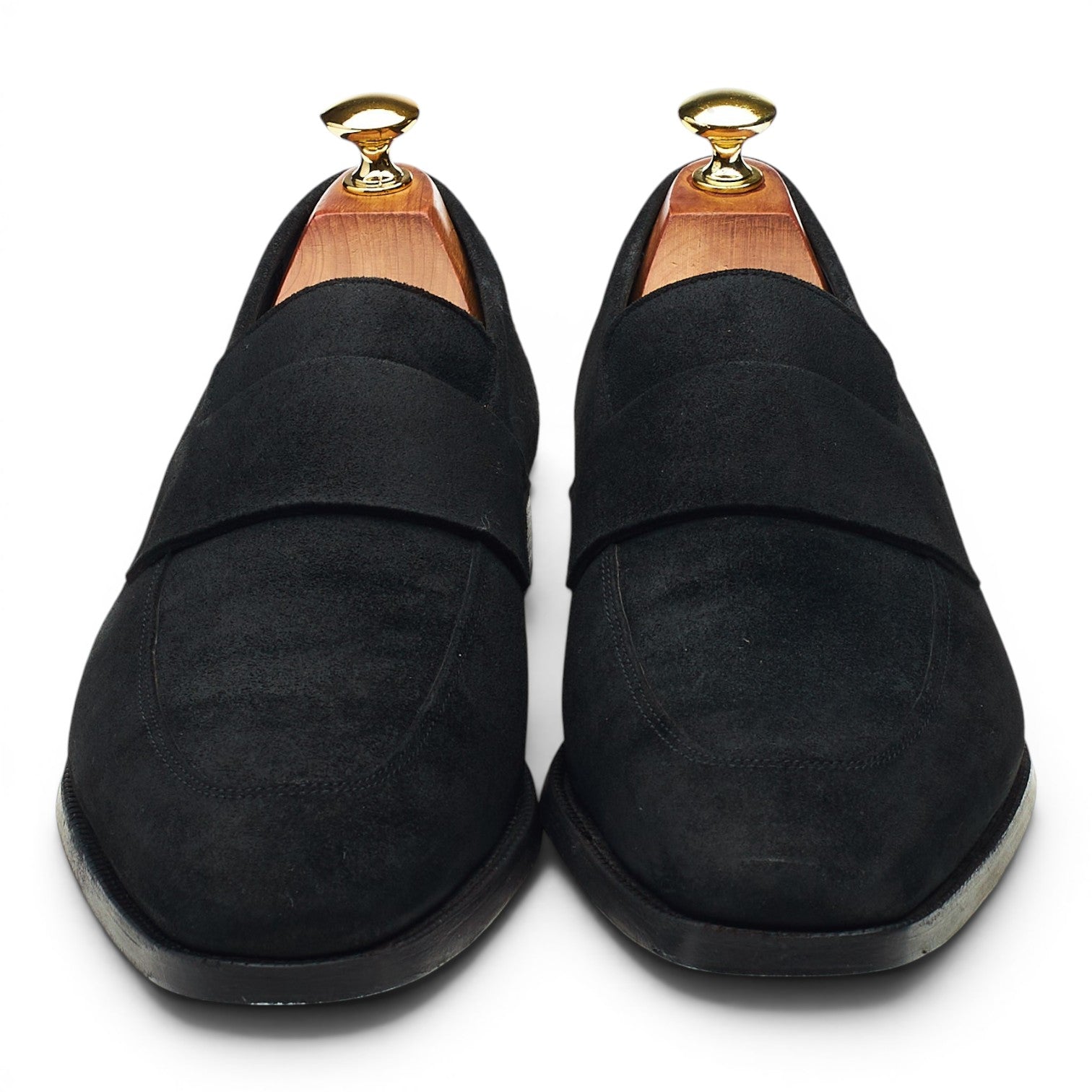 Richard James Walton mocassins suède noir UK 8.5